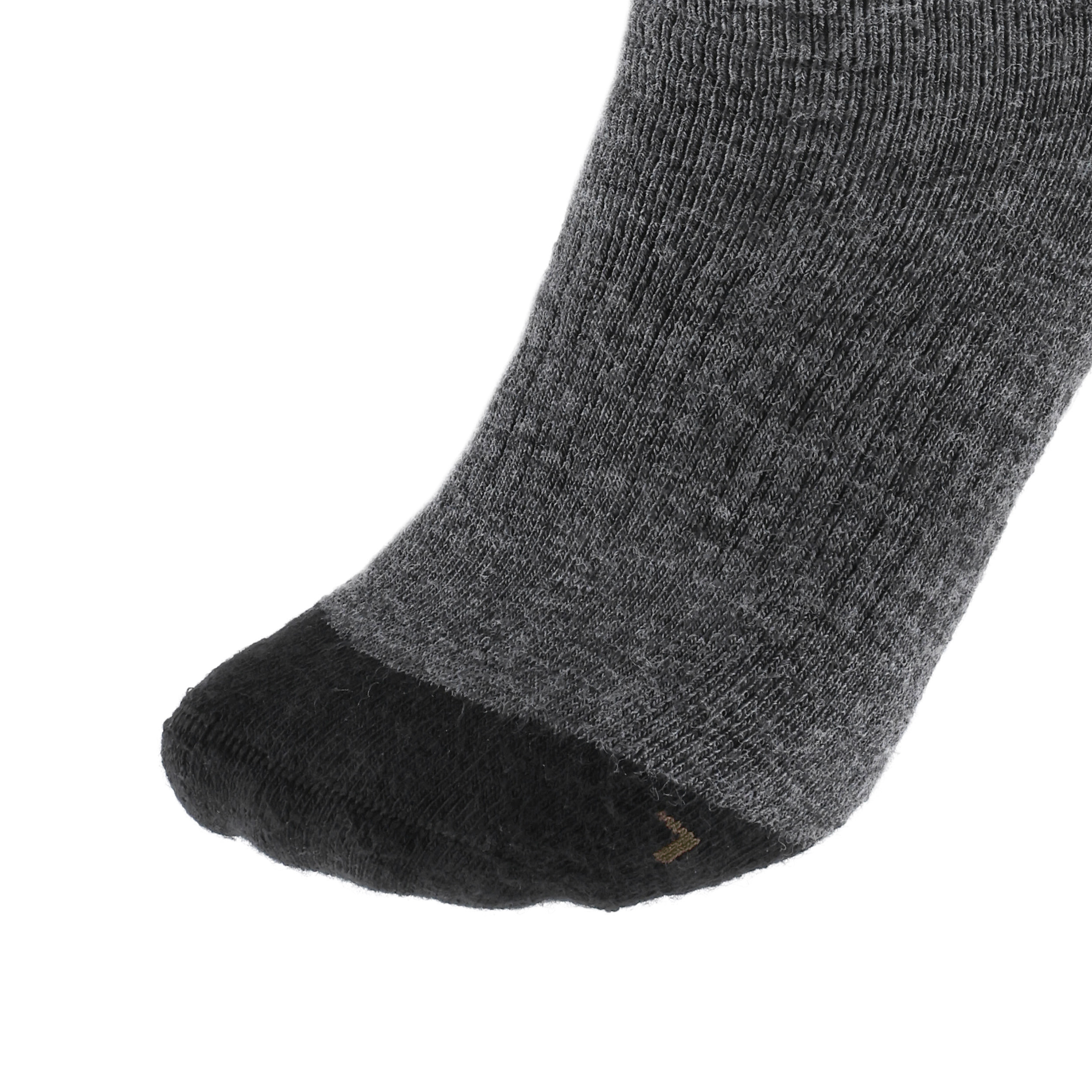 Skarpety męskie Brubeck Trekking Merino grafitowo - khaki 45-47 - obrazek 4