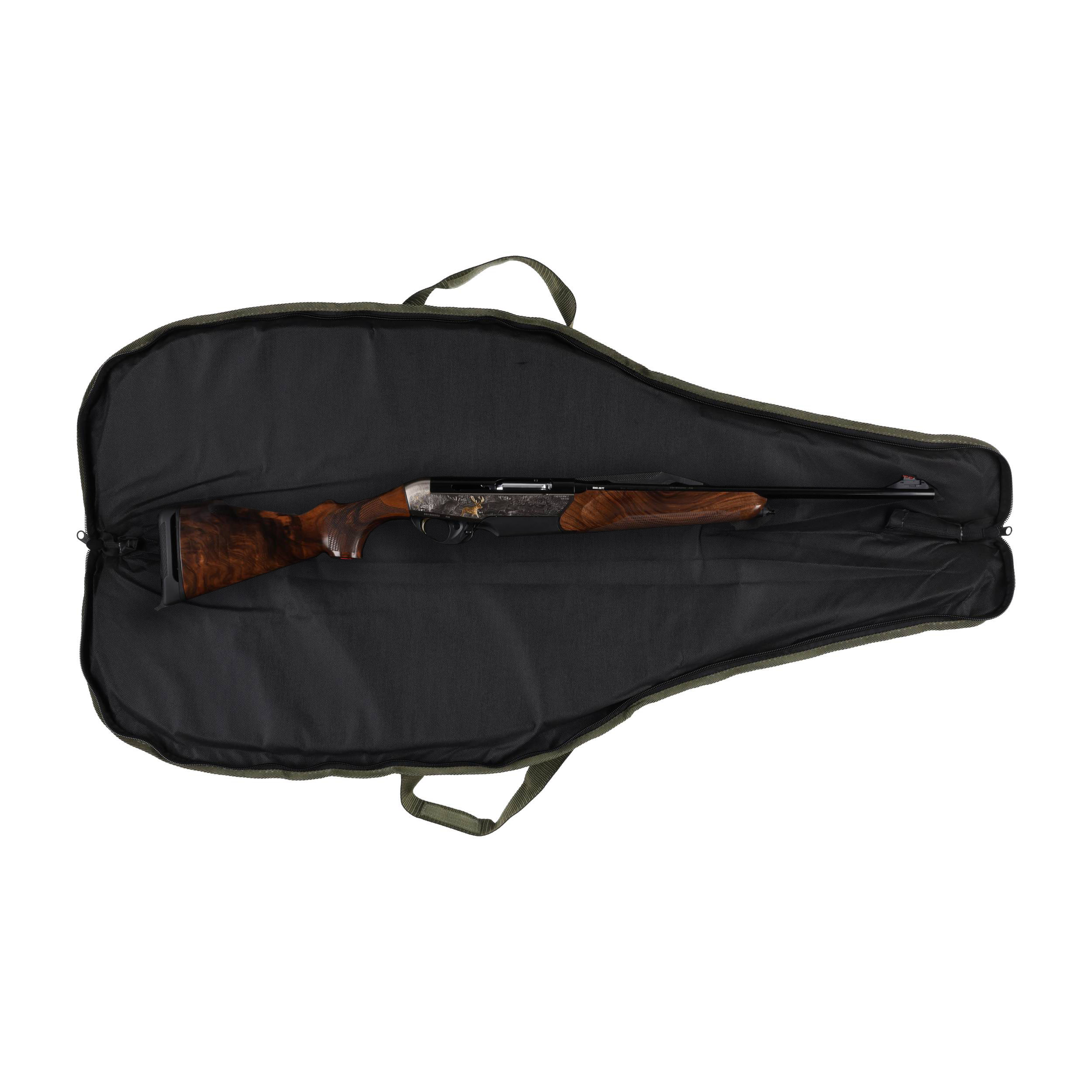 Pokrowiec Forsport na broń LPKAM 02 1,25m, kamuflaż, grzbiet oliv, haft głowa jelenia 2 beżowa, biza oliwkowa - obrazek 3