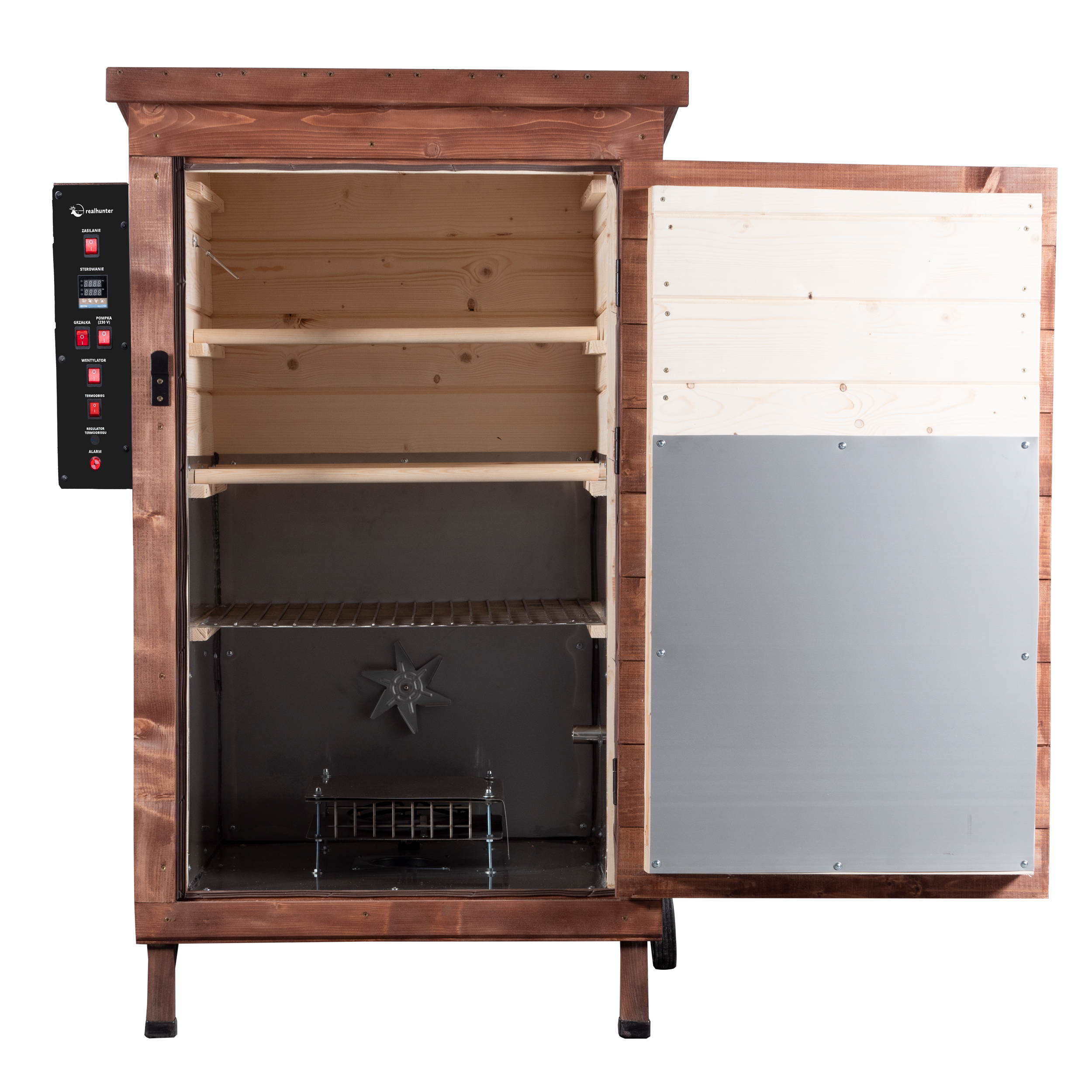 Wędzarnia smoker RealHunter Optimum 270 l 2000W orzech - obrazek 4