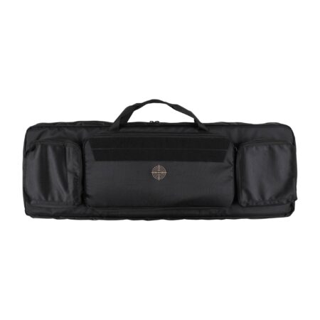 Pokrowiec na broń TACTICAL MAX02 dł. 1,05m h38, kolor czarny, haft celownik beżowy, na dwie jednostki