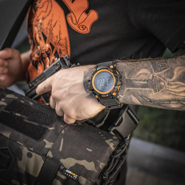Zegarek M-Tac taktyczny Adventure czarno-pomarańczowy - obrazek 8