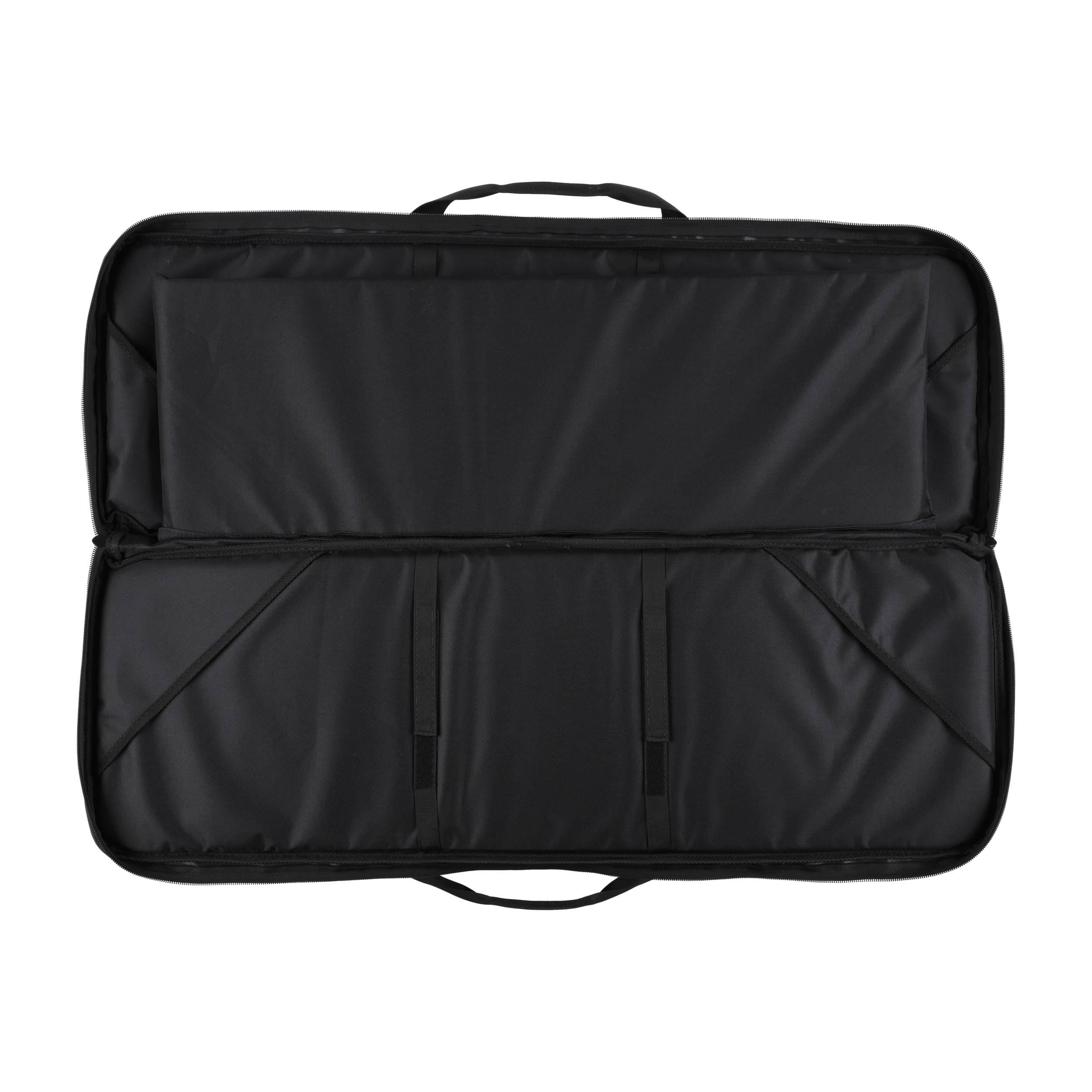 Pokrowiec na broń TACTICAL MAX02 dł. 1,05m h38, kolor czarny, haft celownik beżowy, na dwie jednostki - obrazek 3