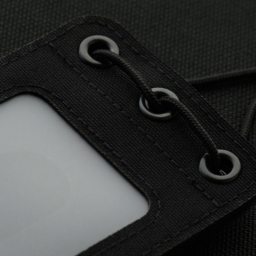 Pokrowiec na identyfikator M-Tac z przezroczystym panelem czarny - obrazek 7