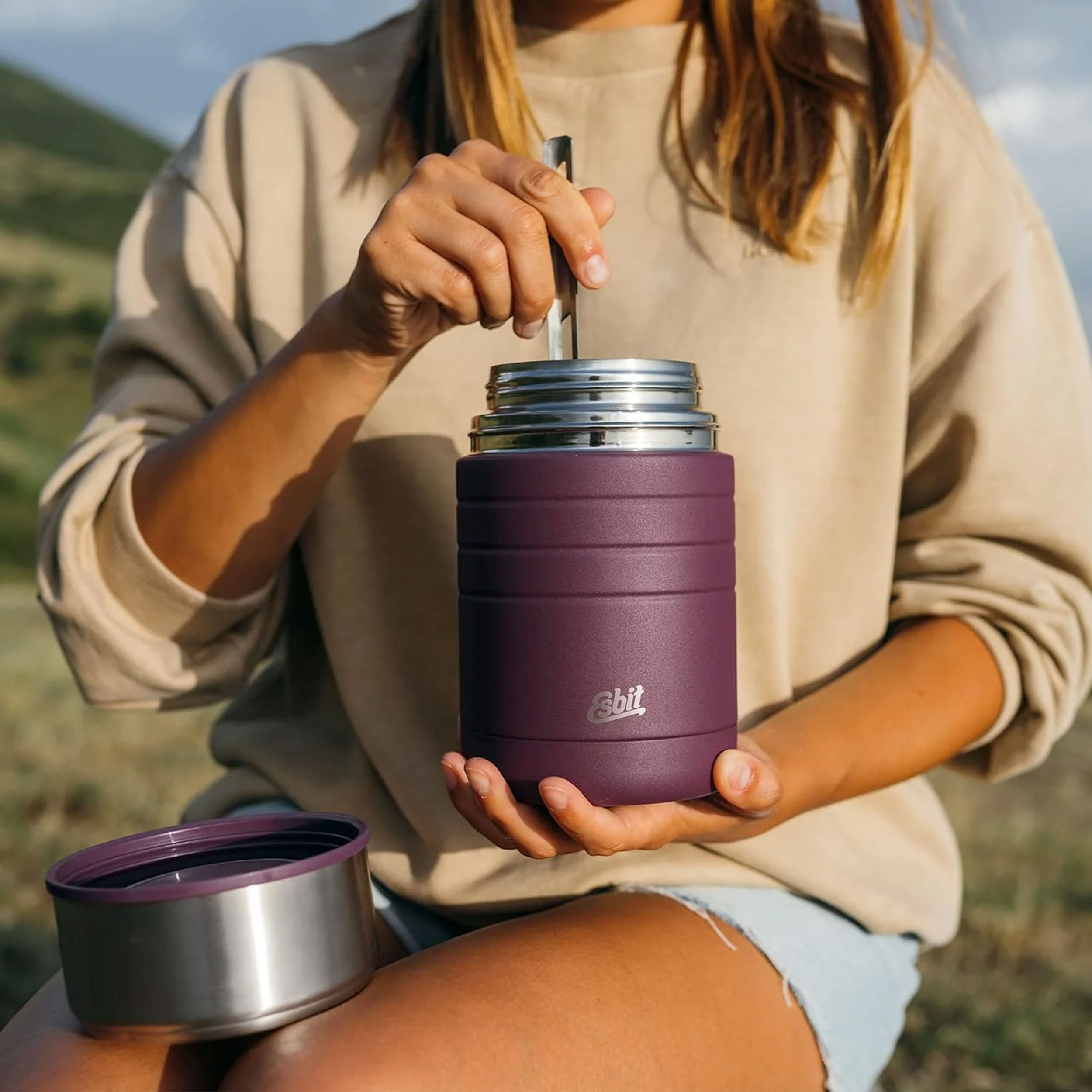 Termos Esbit Food Jug Majoris 0,8 l bakłażan - obrazek 6