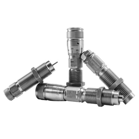 Zestaw czterech matryc Lyman Pro z śrubami mikrometrycznymi do kalibru 40 Smith & Wesson 10 mm