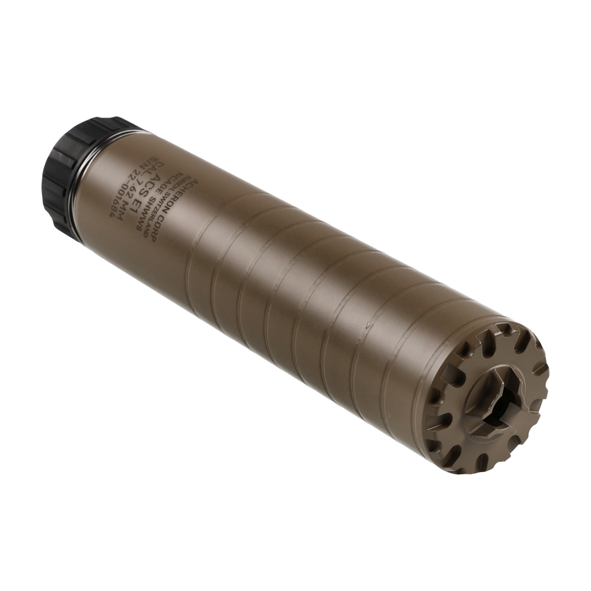 Tłumik do broni Acheron ACS E1 HexaLug 7,62 FDE - obrazek 3
