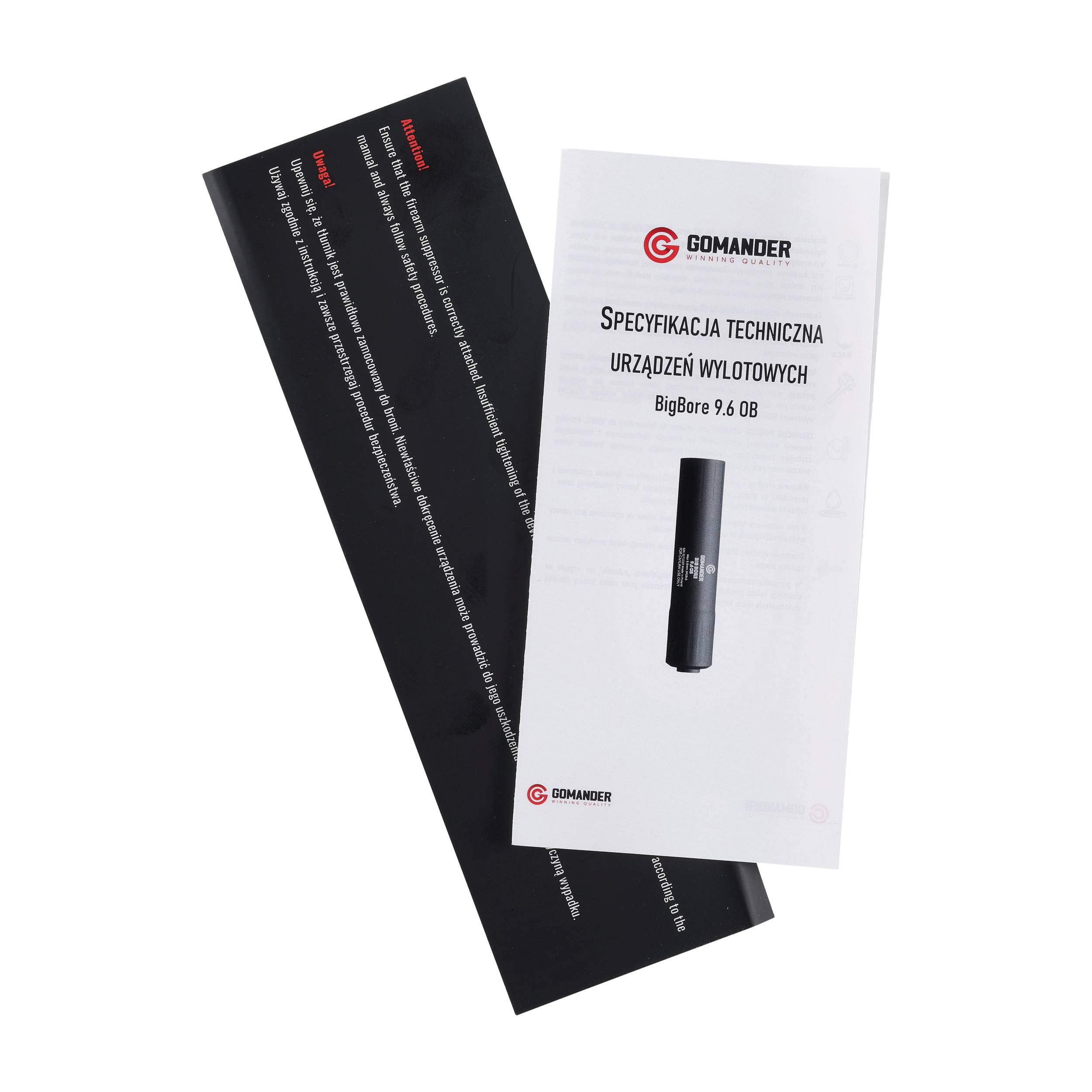 Tłumik Gomander Big Bore II OB 9,6 M15X1 czarny - obrazek 8