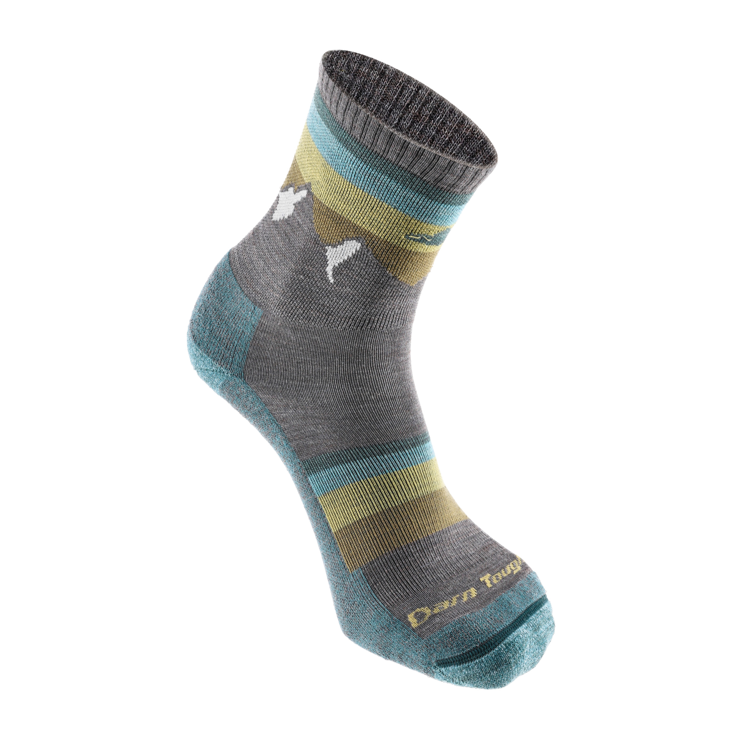 Skarpety trekkingowe damskie Darn Tough Sunset Ledge Micro Crew Lightweight Taupe 41-42.5 - obrazek 2