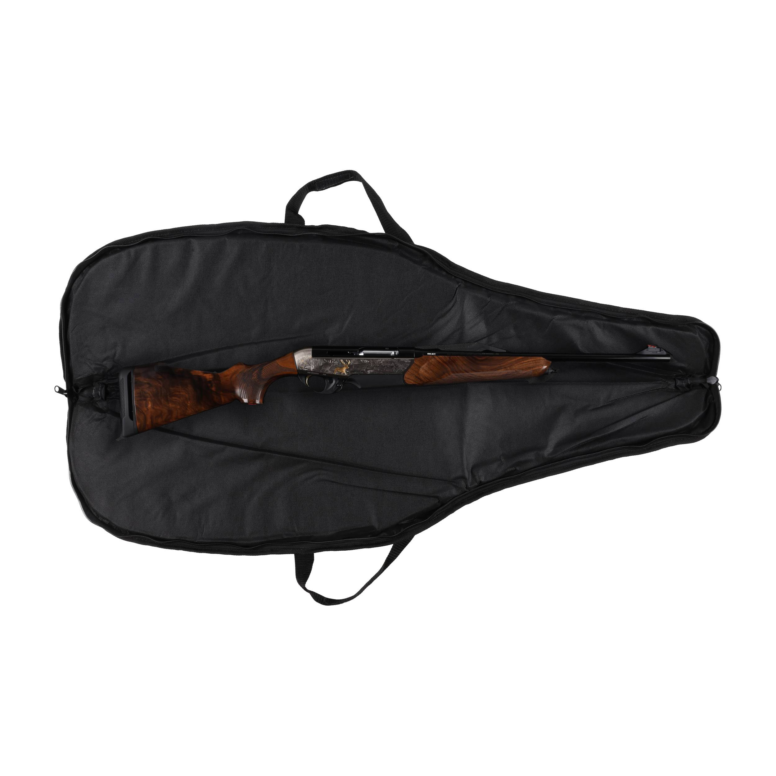 Pokrowiec Forsport na broń LPDK 17 1,25m, kolor czarny/ kamuflaż wojskowy, haft tarcza bezowa duża, biza czarna - obrazek 3