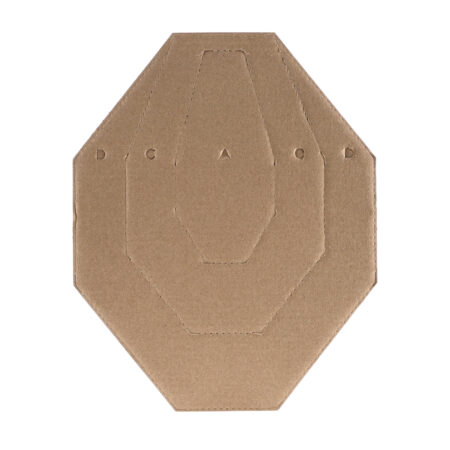 Tarcza kartonowa Range Solutions IPSC MINI połówki biało-brązowe 50 szt.