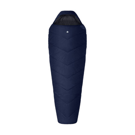 Śpiwór Alpinus Fiber Pro 1500 dla praworęcznych, granatowy