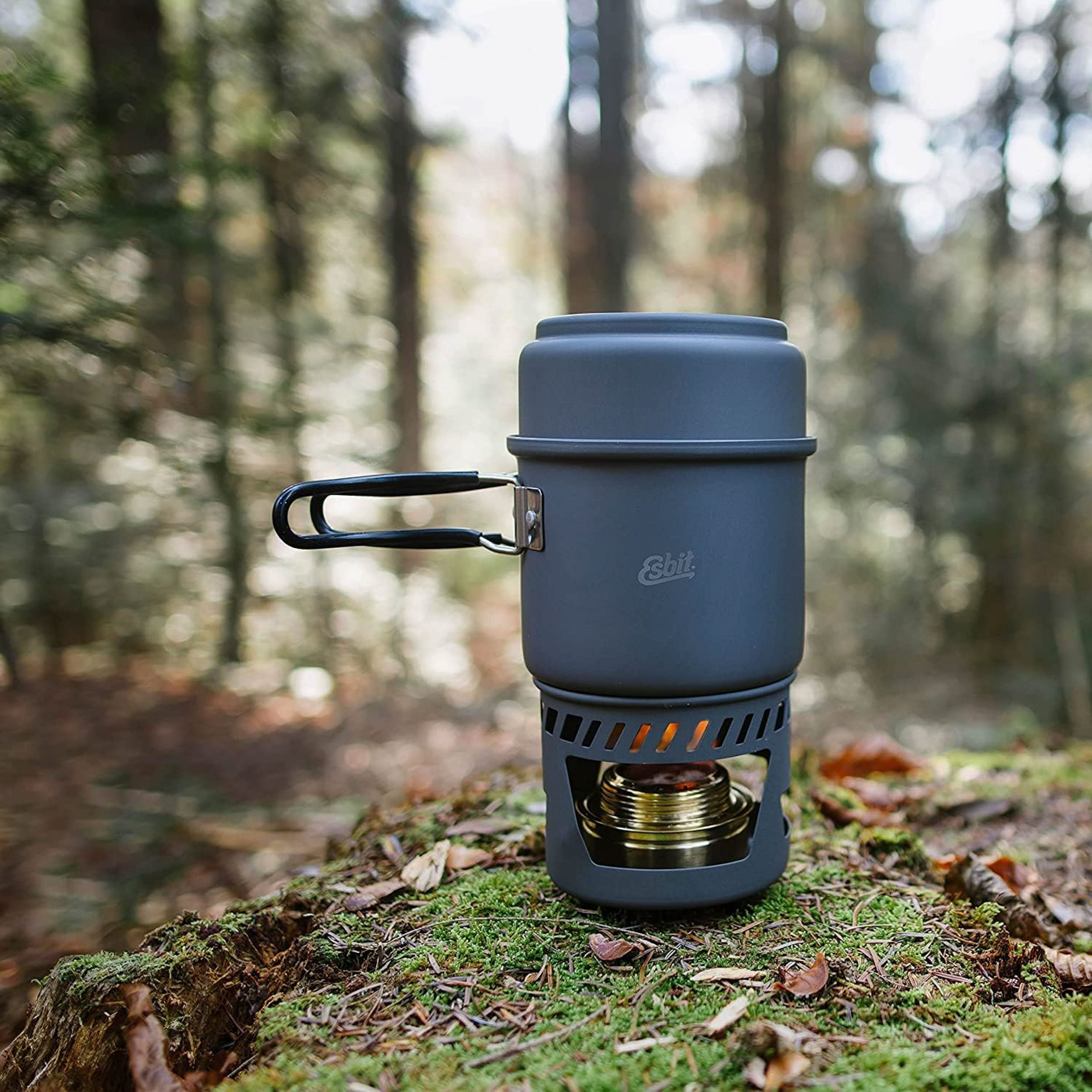 Zestaw do gotowania, turystyczny Esbit Cookset 985 ml z palnikiem spirytusowym - obrazek 6