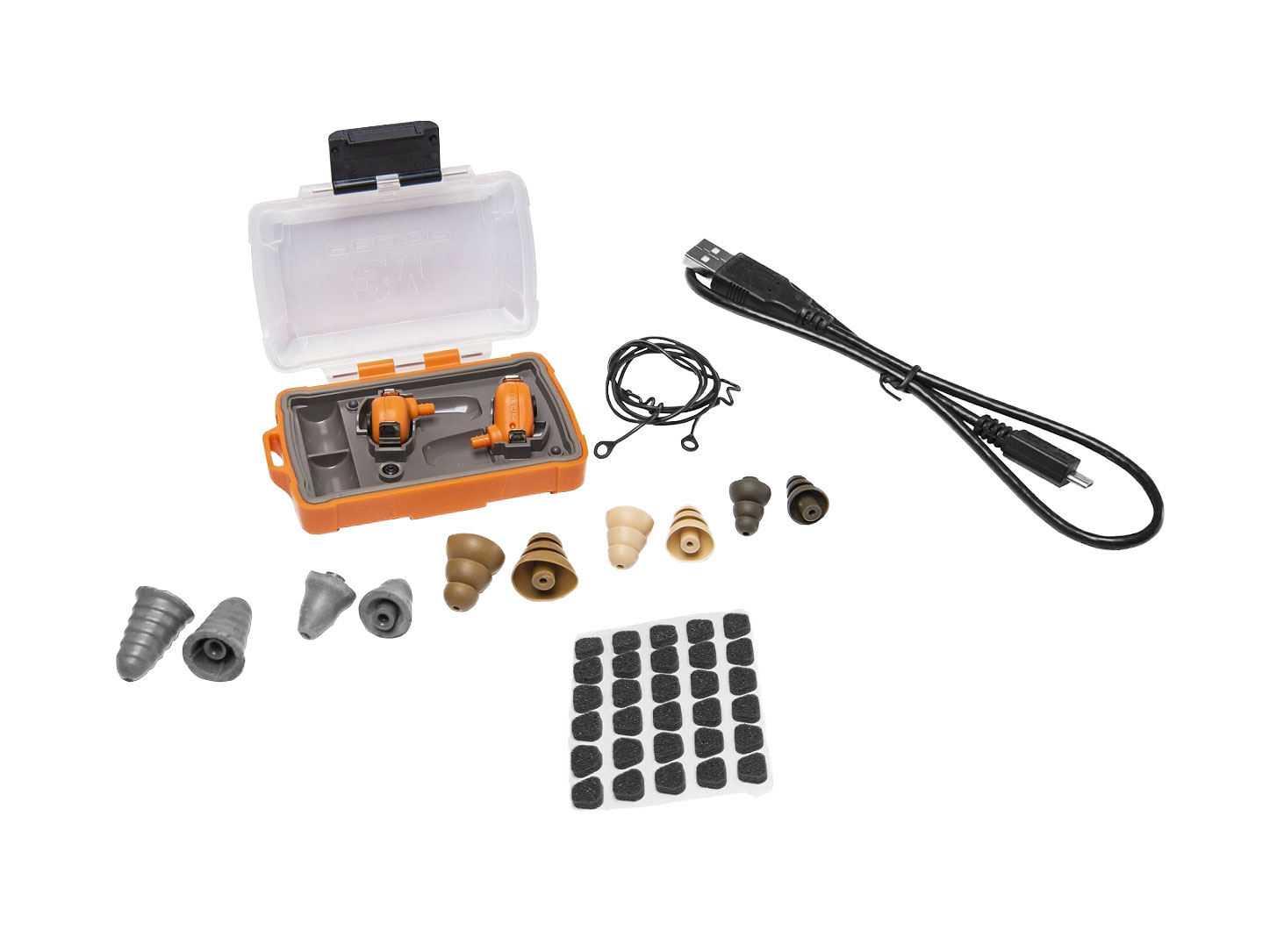 Ochronniki słuchu aktywne 3M Peltor EEP-100 pomarańczowe - obrazek 2