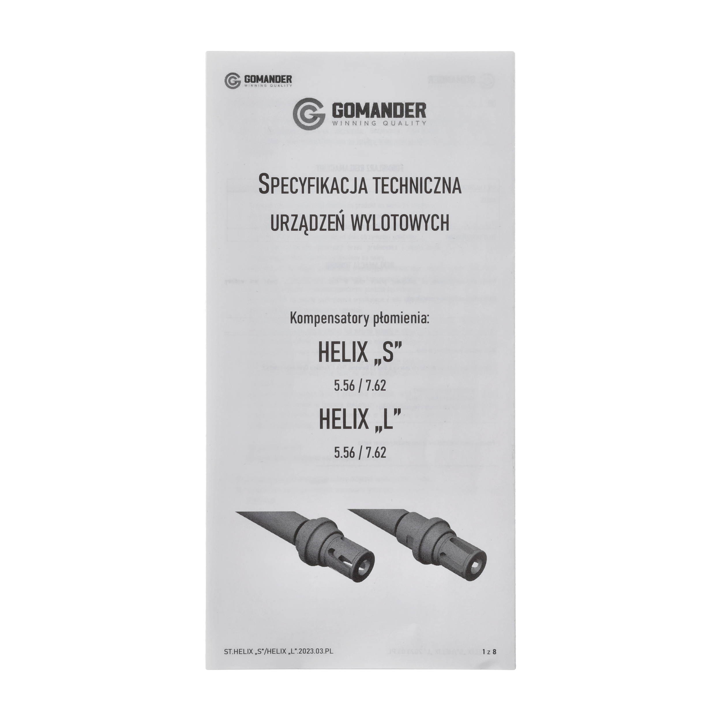 Tłumik płomienia Gomander Helix S 7,62 5/8-24 UNEF - obrazek 7