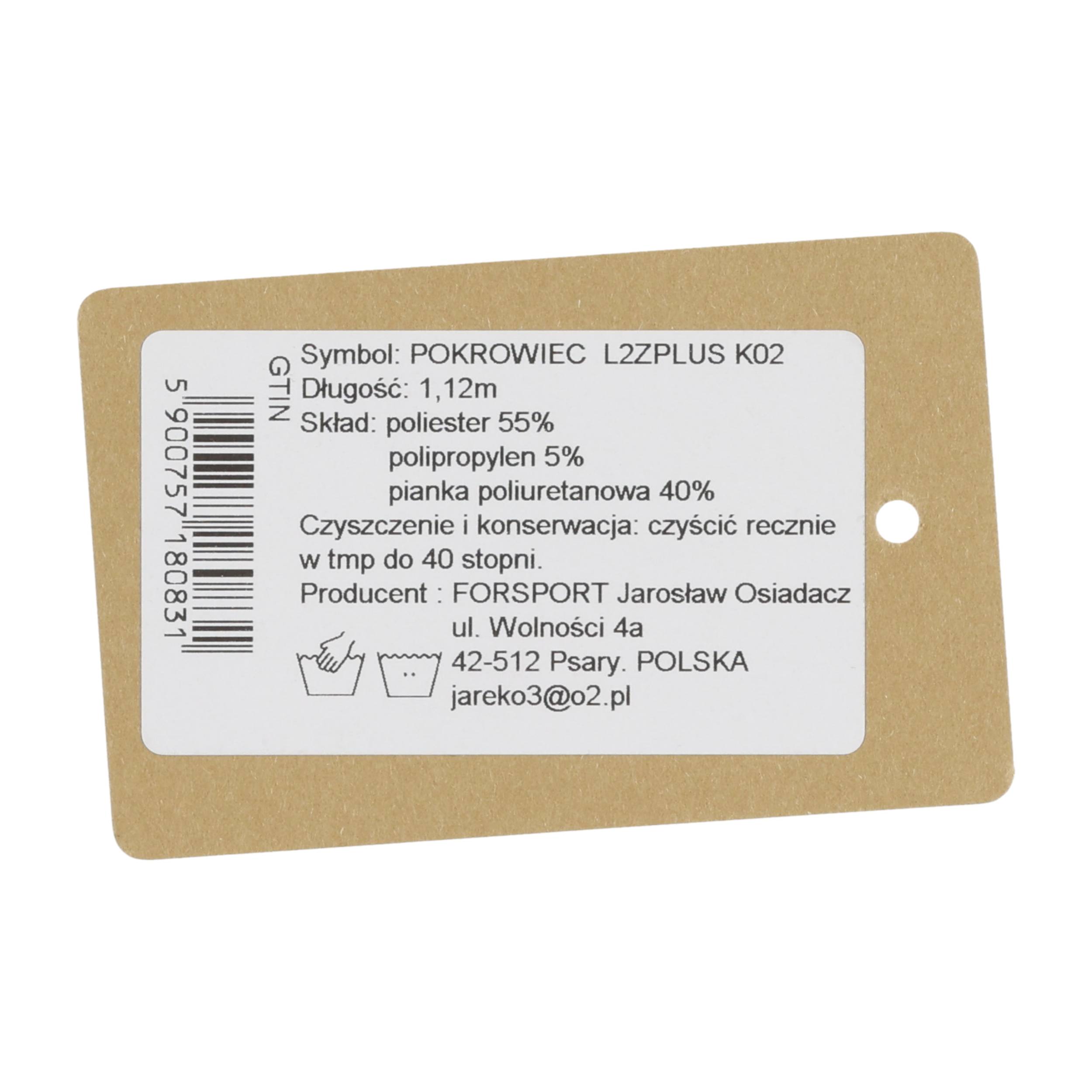 Pokrowiec na broń zamszowy L2ZPLUS K02 1,12m, kolor brązowy, haft jeleń ryczy w trawie - obrazek 6