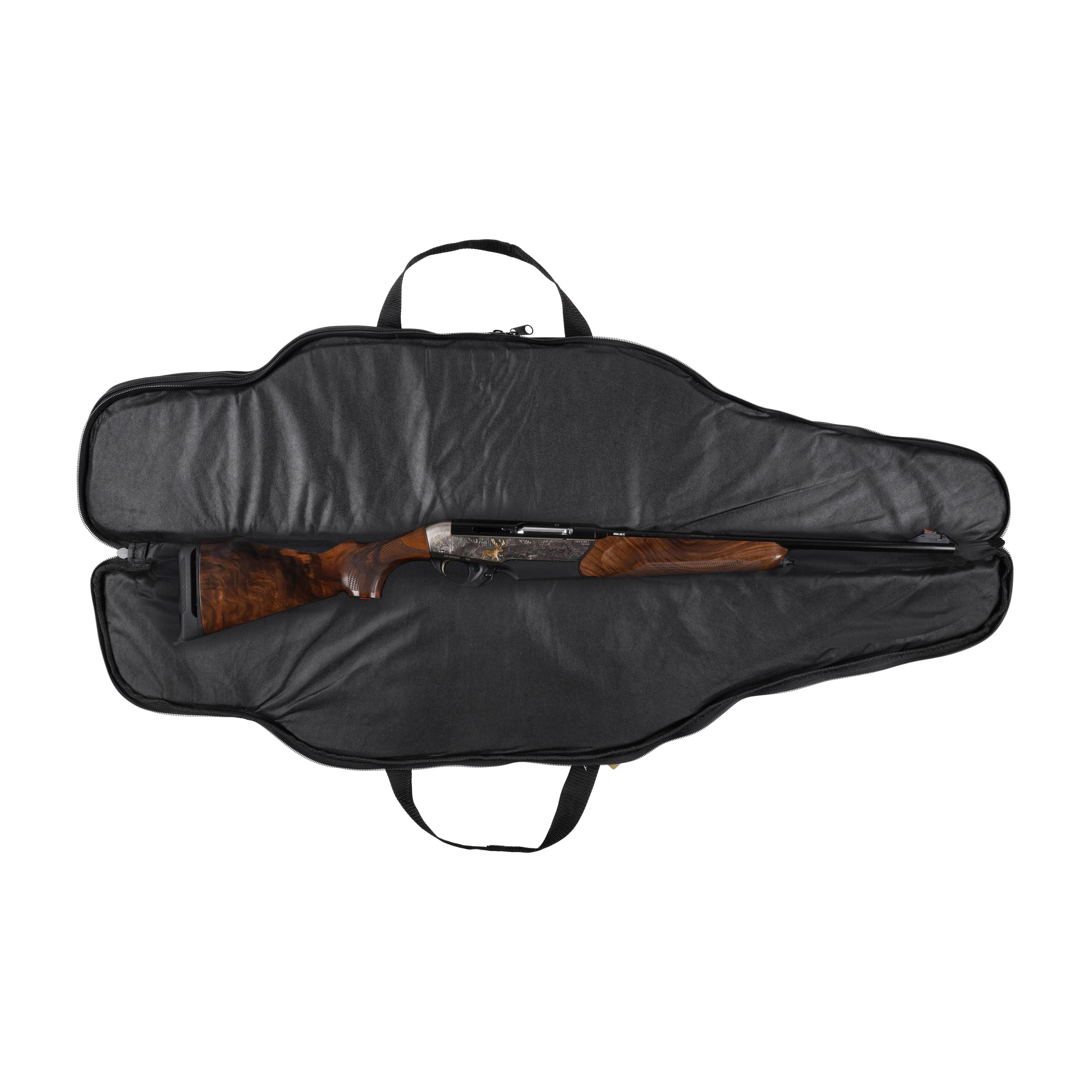 Pokrowiec Forsport na dwie jednostki broni G3 02 1.32m, kolor czarny haft tarcza duża beżowa - obrazek 3