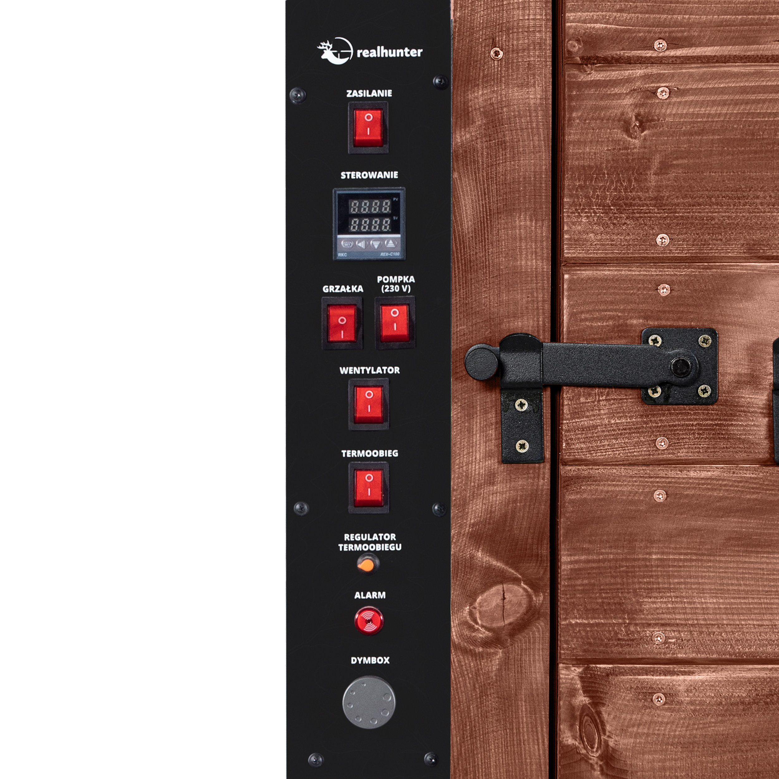 Wędzarnia smoker RealHunter Premium 200 l 2000W orzech - obrazek 7