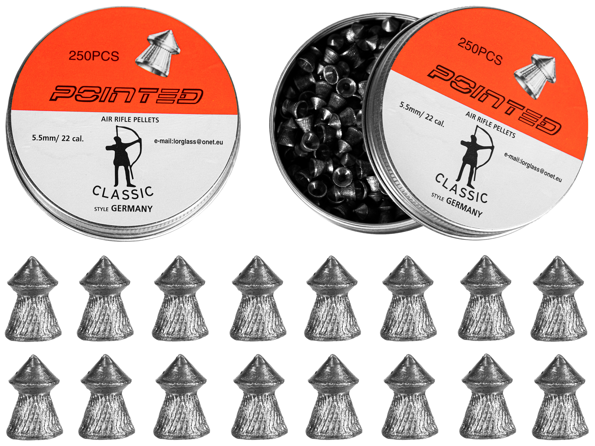 Śrut diabolo Classic Pointed Boxer 5,5 mm 250 szt. molet - obrazek 3