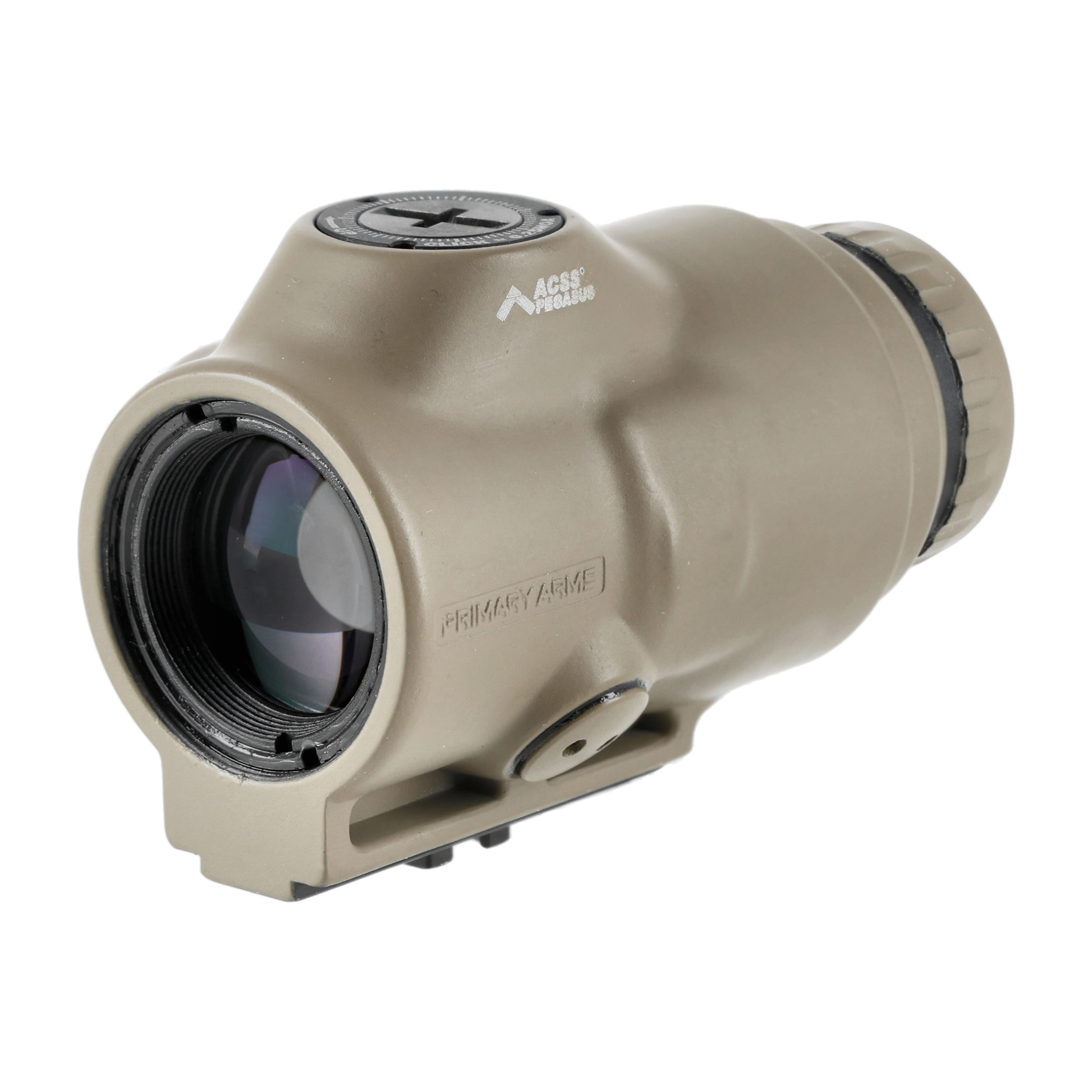 Powiększalnik Primary Arms SLx 3x Micro w/ACSS Pegasus Ranging Reticle FDE - obrazek 3
