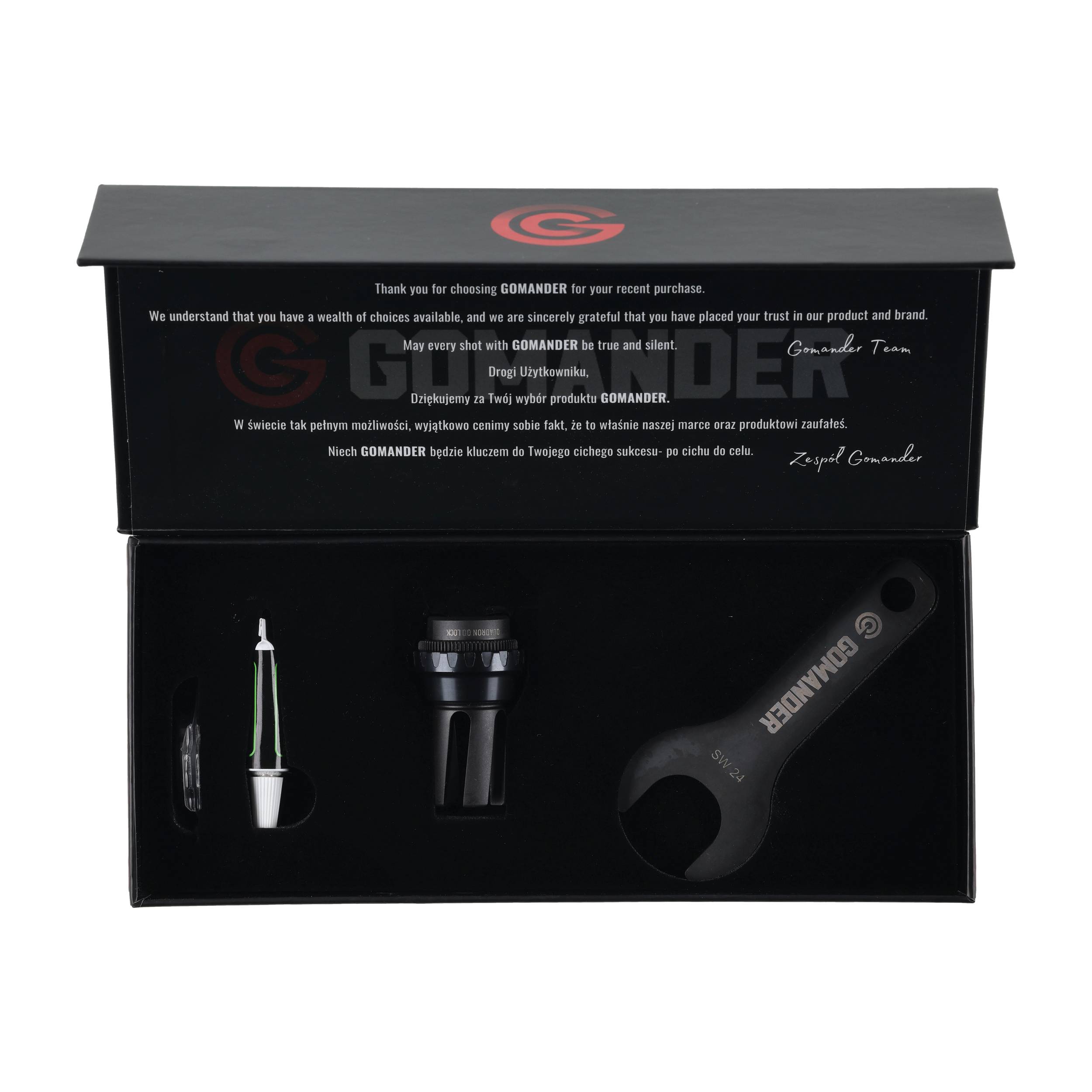 Tłumik płomienia Gomander Quadron S 7,62 M15X1 - obrazek 5