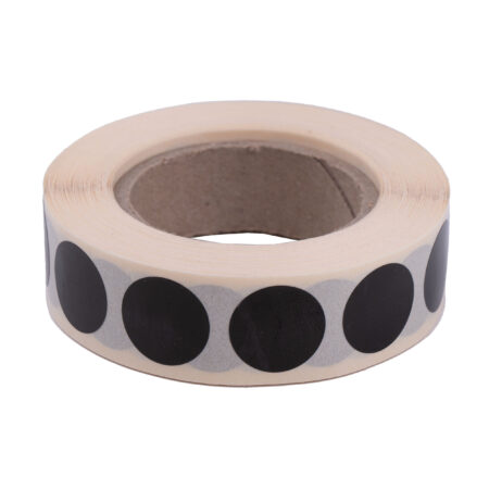 Zaklejki do tarcz 16 mm rolka 1000 szt. czarne