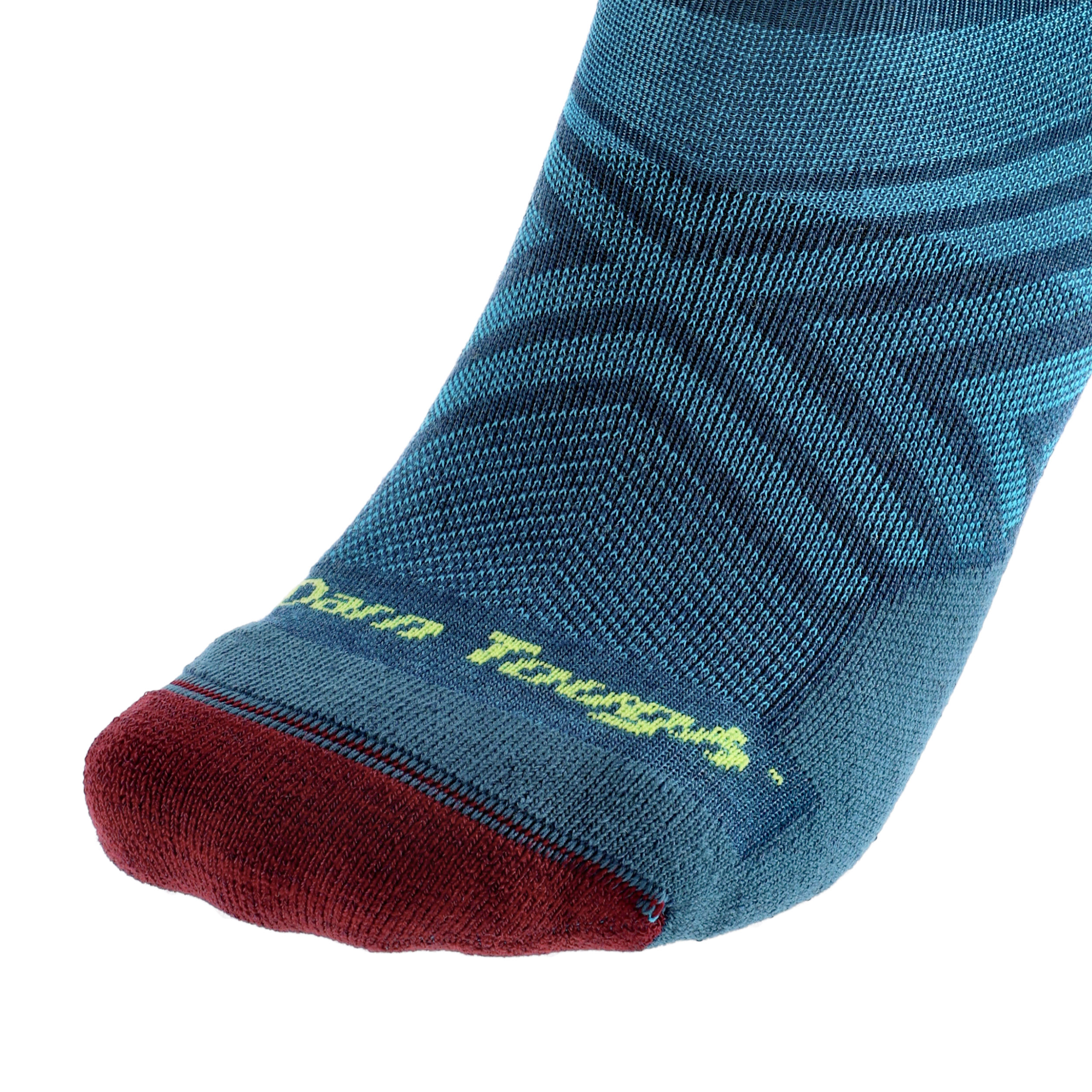 Skarpety do biegania męskie Darn Tough Run Dark Teal 41-42.5 - obrazek 4