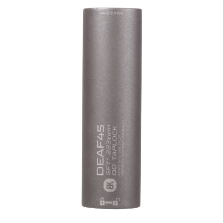 Tłumik z hamulcem do broni BK Precise DEAF45 QD Taplock 3GUN MB 1/2-28 UNEF srebrno-brązowy