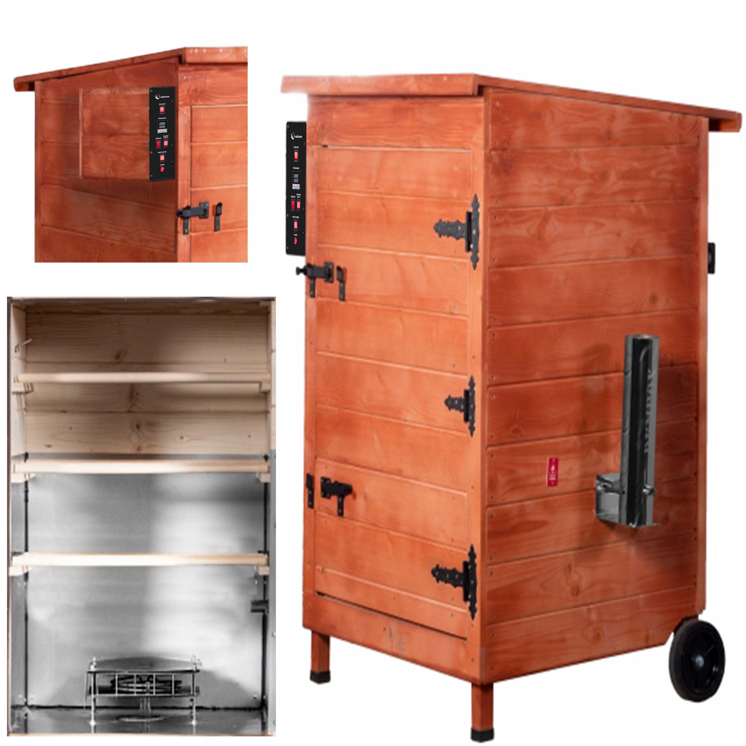 Wędzarnia smoker RealHunter Basic 270 l 2000W cedrowa - obrazek 8