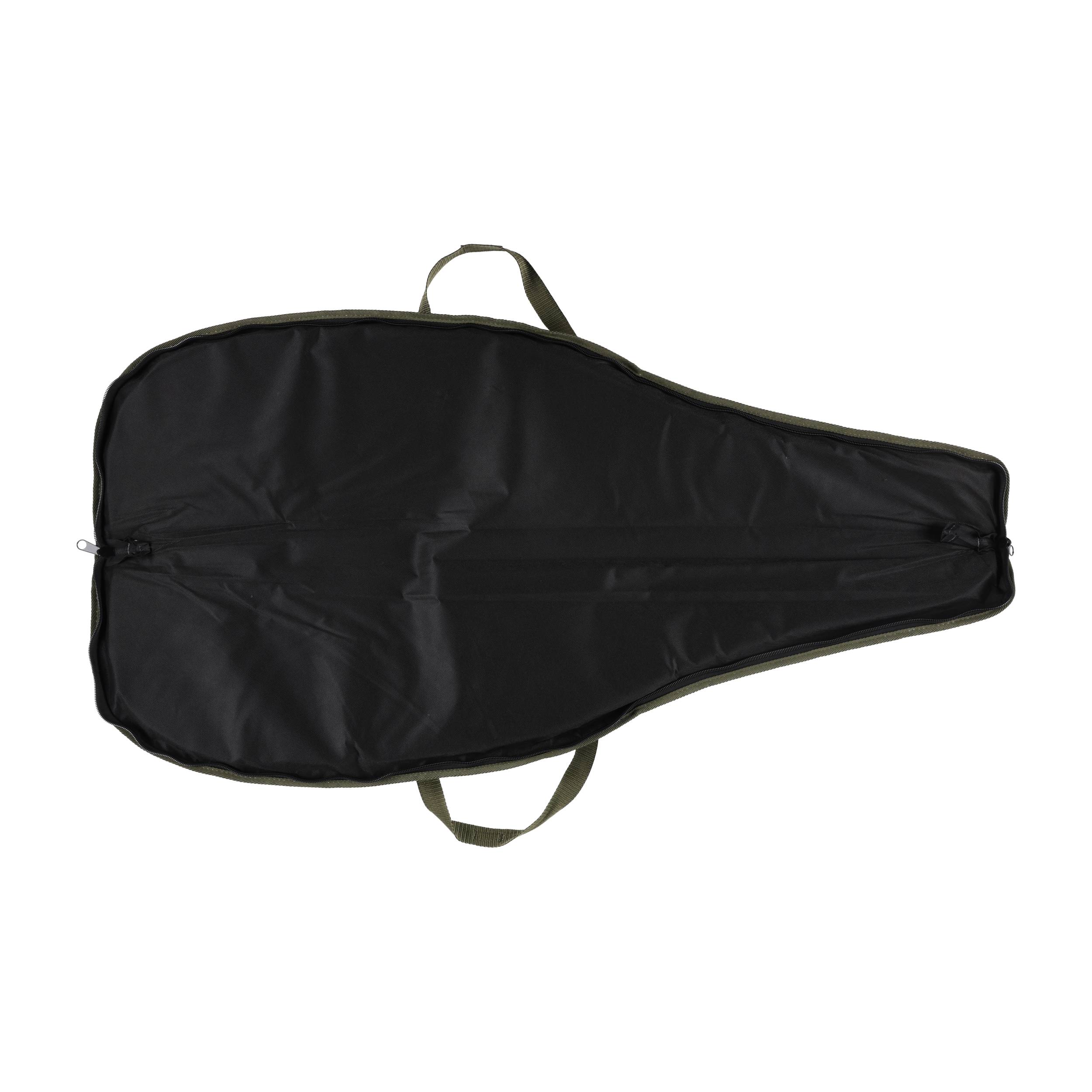 Pokrowiec Forsport na broń LPZKAM 06 1,25m, kam lesny/ zamsz oliwkowy, haft jeleń ryczy w trawie, biza pomarańczowa - obrazek 4