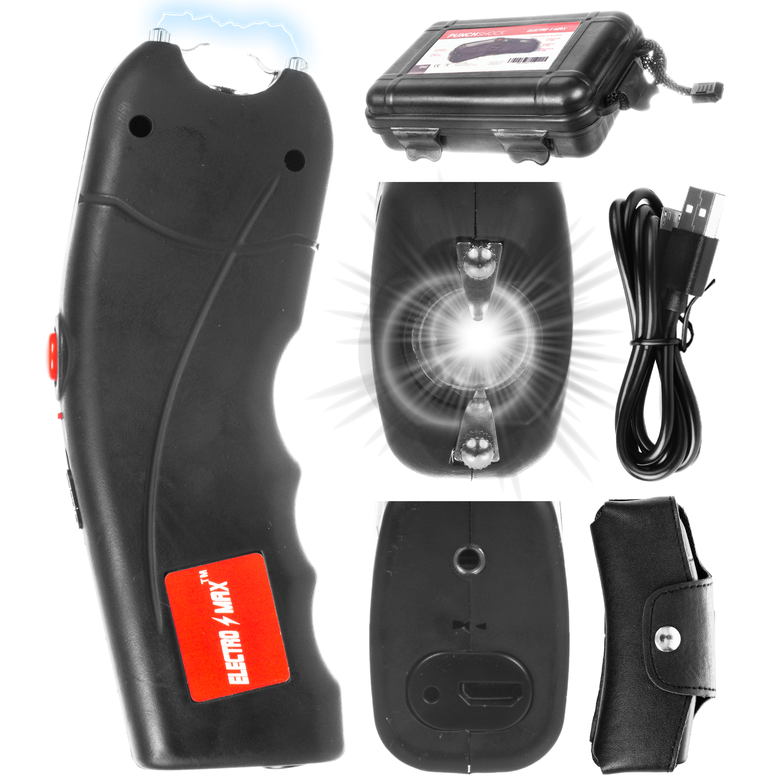 Paralizator USB Electro Max Punch Shock 3 mln V z latarką - obrazek 10