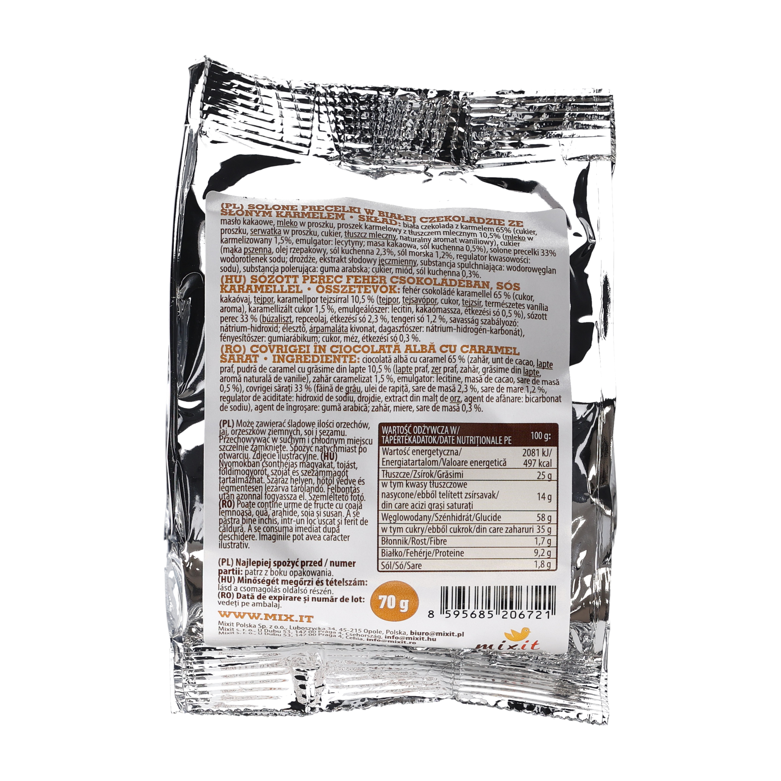 Precelki Mixit do kieszeni słony karmel 70 g - obrazek 2