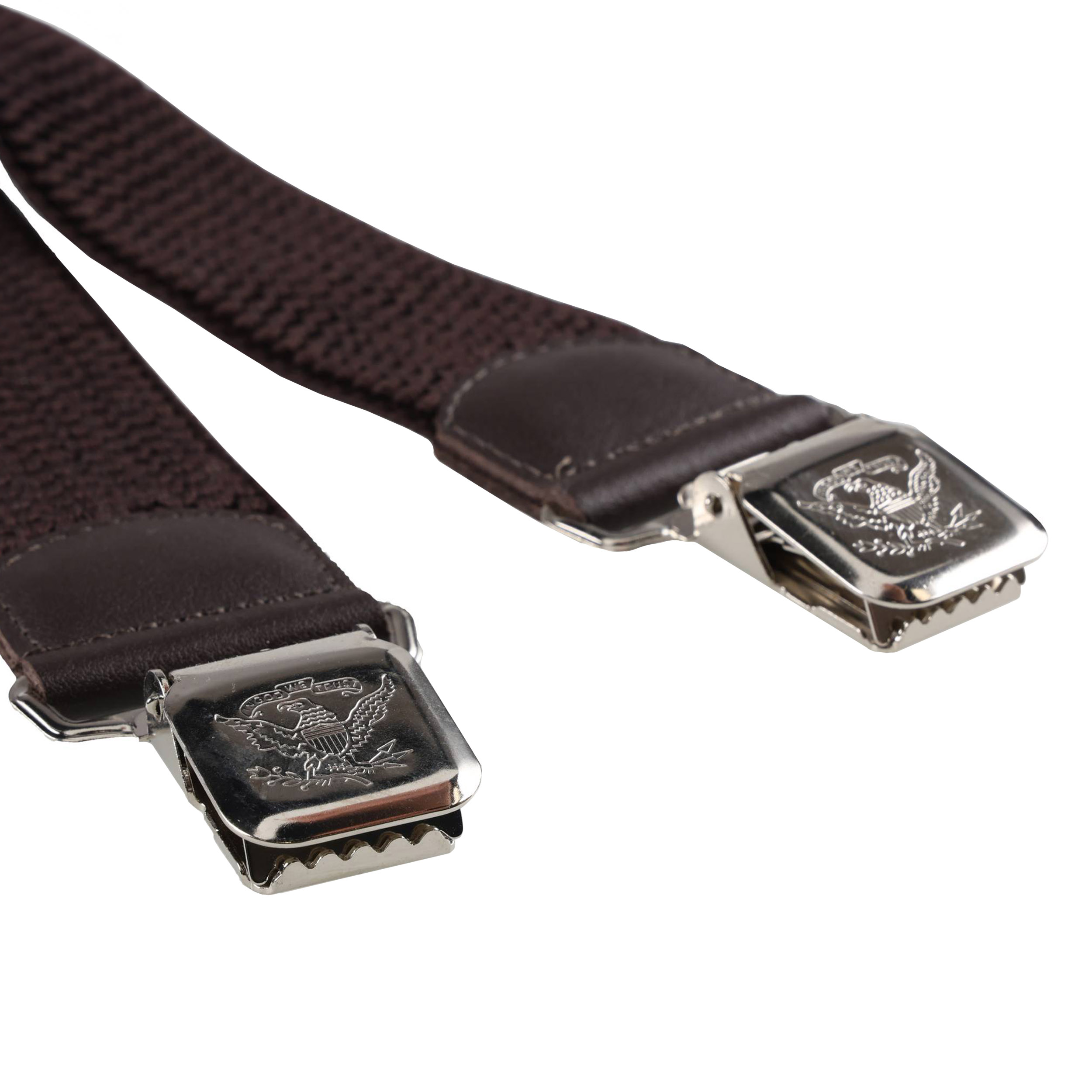 Szelki męskie Ranger 4 cm, brązowe - obrazek 3