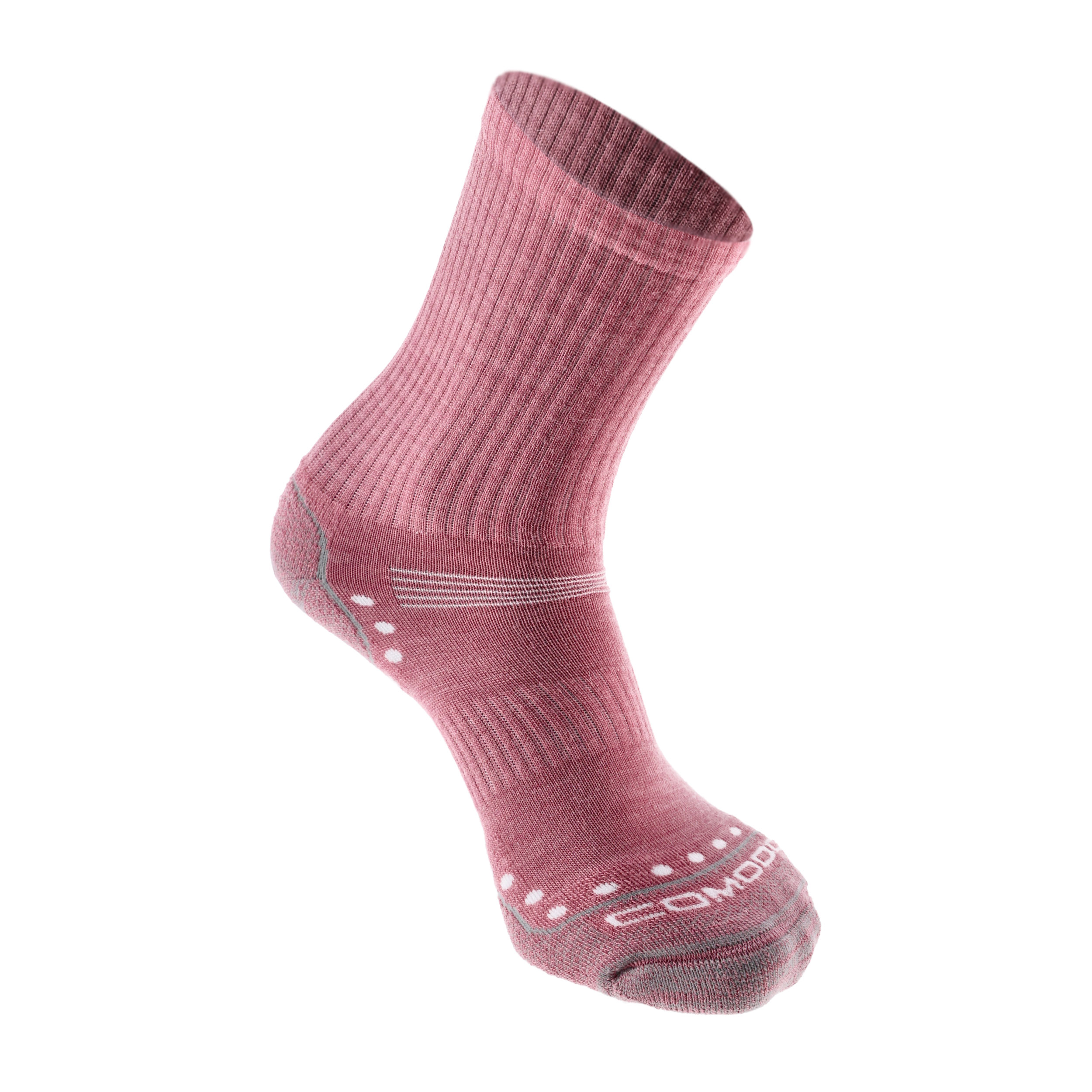 Skarpety Comodo Alpaca Merino wool Light Hiker STAL różowe 35-38 - obrazek 3