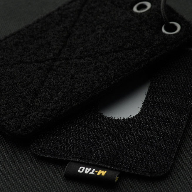 Pokrowiec na identyfikator M-Tac z przezroczystym panelem czarny - obrazek 5