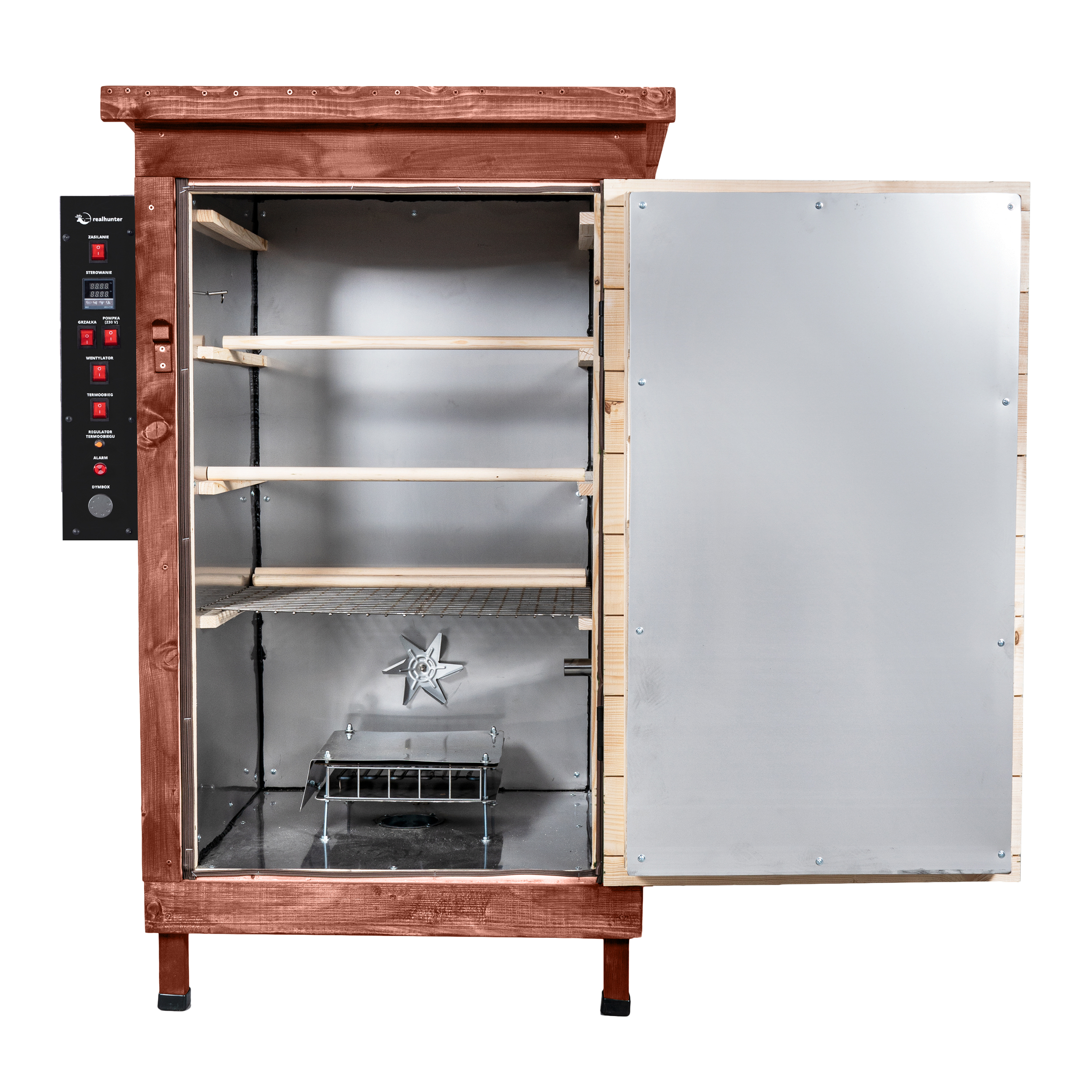 Wędzarnia smoker RealHunter Premium 200 l 2000W orzech - obrazek 4