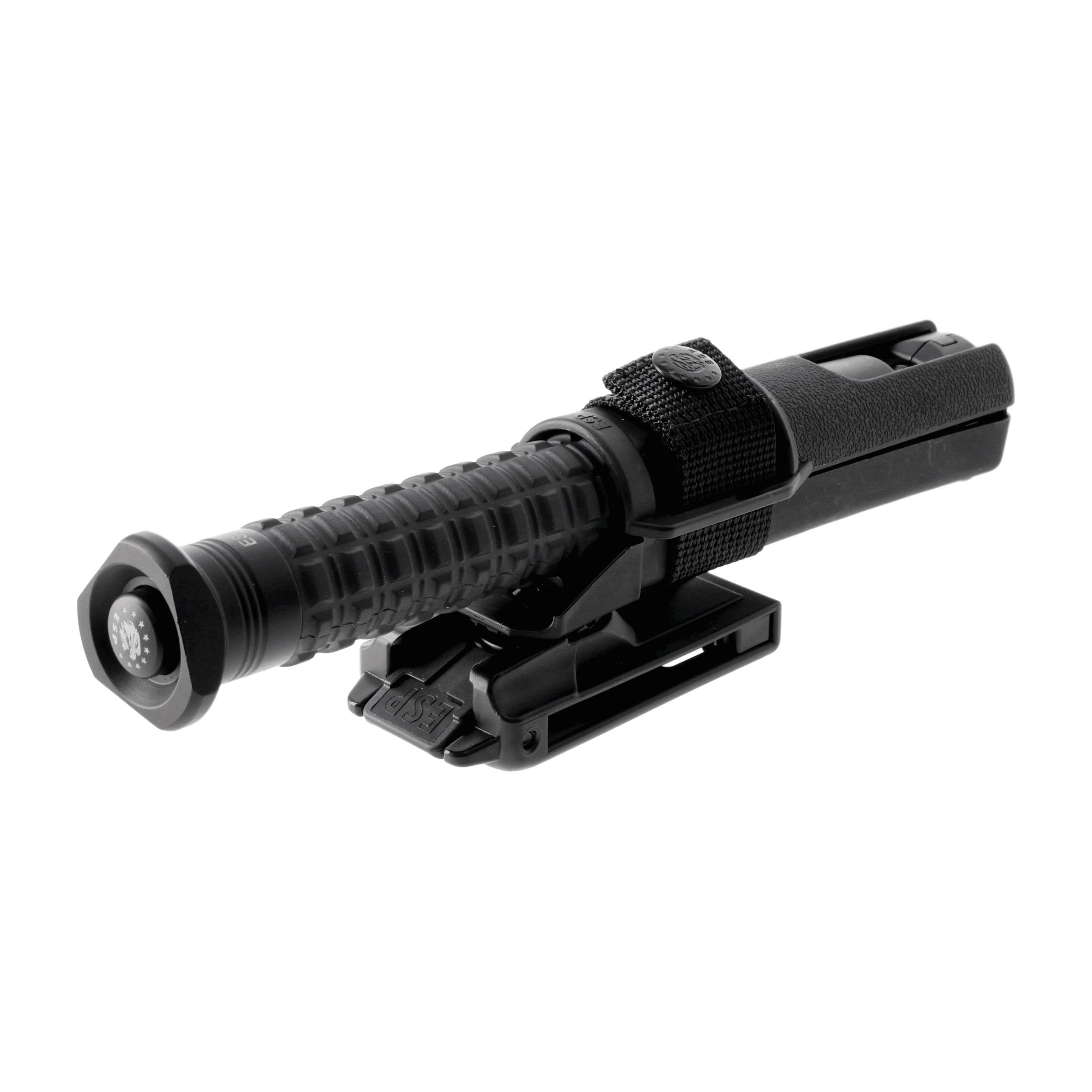 Pałka teleskopowa ESP Easy Lock 20" czarna hartowana, rękojeść czarna z uchwytem BHT-55, trójkątne zakończenie rękojeści - obrazek 3