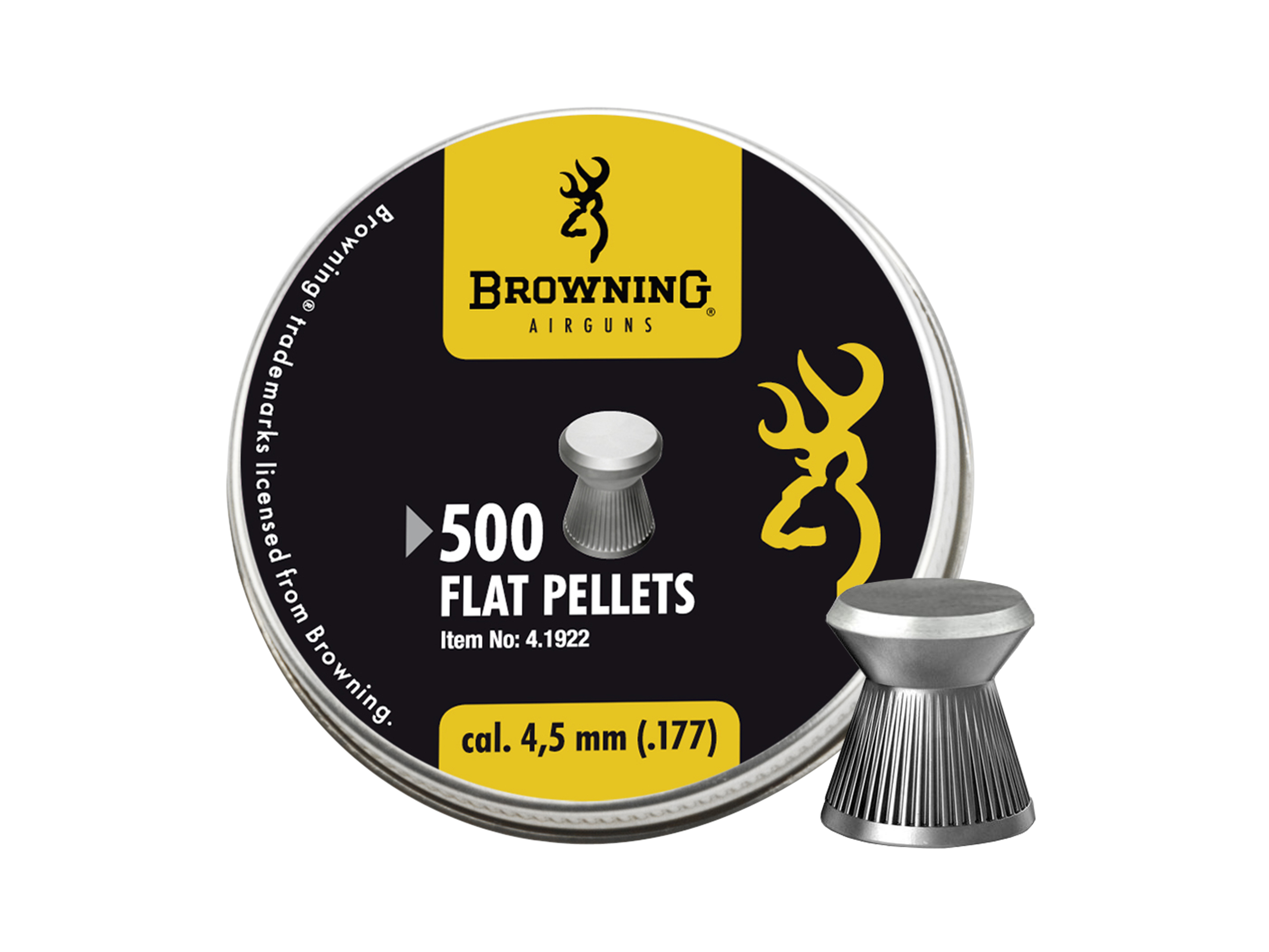 Śrut diabolo Browning Ribbed płaski molet 4,5/500