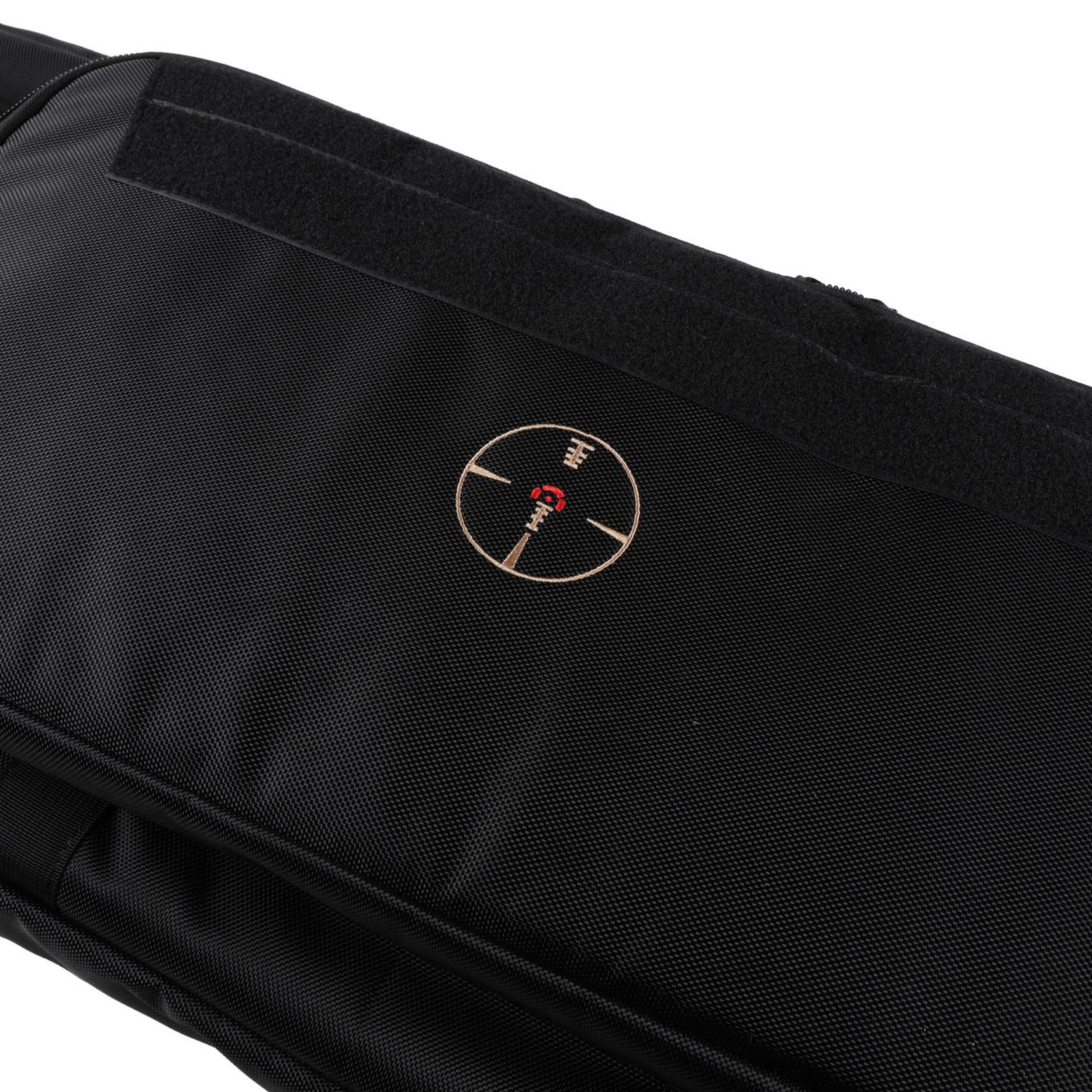 Pokrowiec na broń TACTICAL MAX01 dł. 1,15m h38, kolor czarny, haft celownik VX, na dwie jednostki - obrazek 5