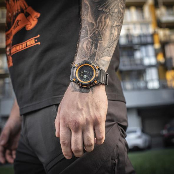 Zegarek M-Tac taktyczny Adventure czarno-pomarańczowy - obrazek 9