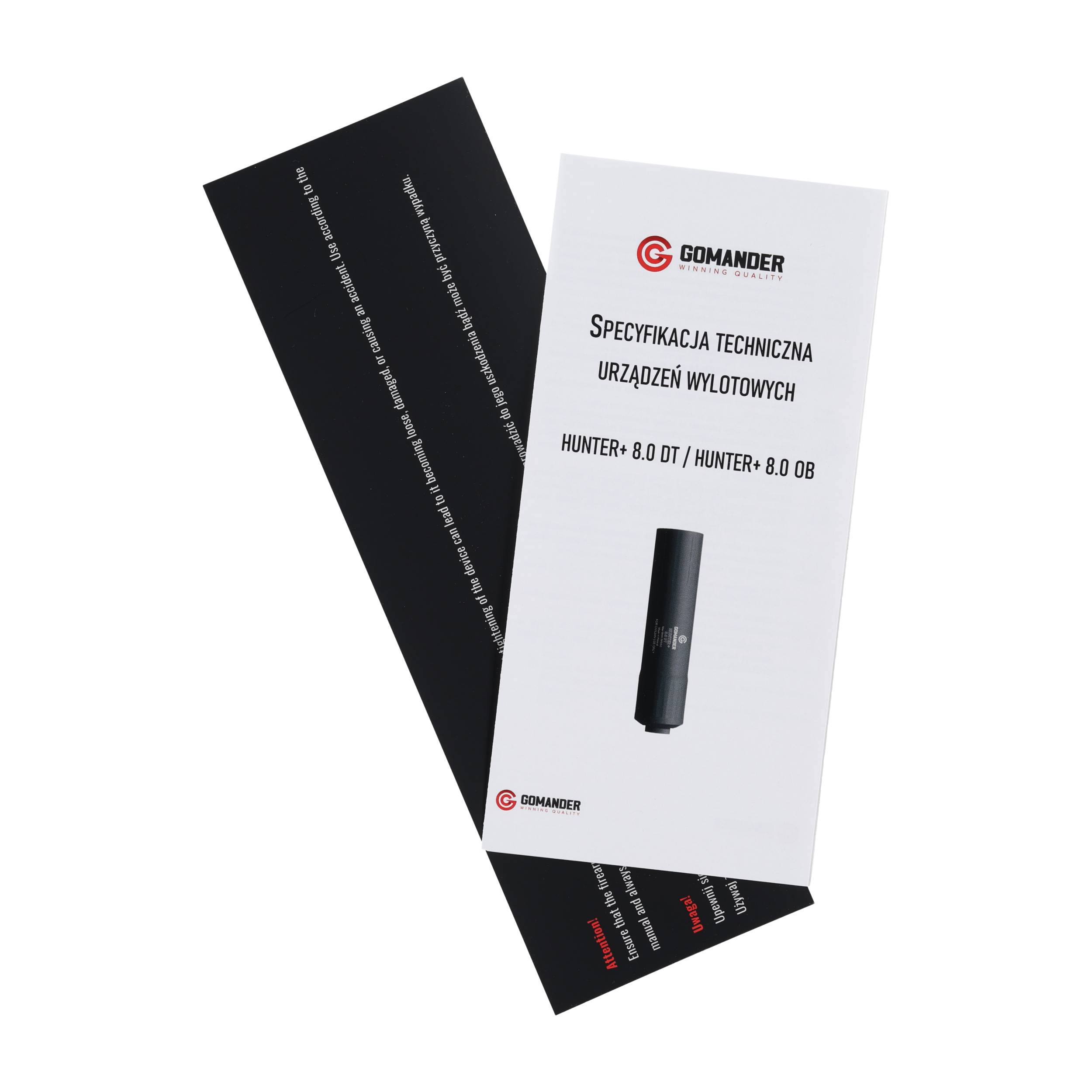 Tłumik Gomander Hunter II OB 8,0 M14X1 FDE - obrazek 8