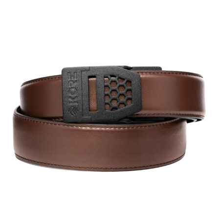 Pas strzelecki Kore Essentials Leather Gun Belt X6 brązowy