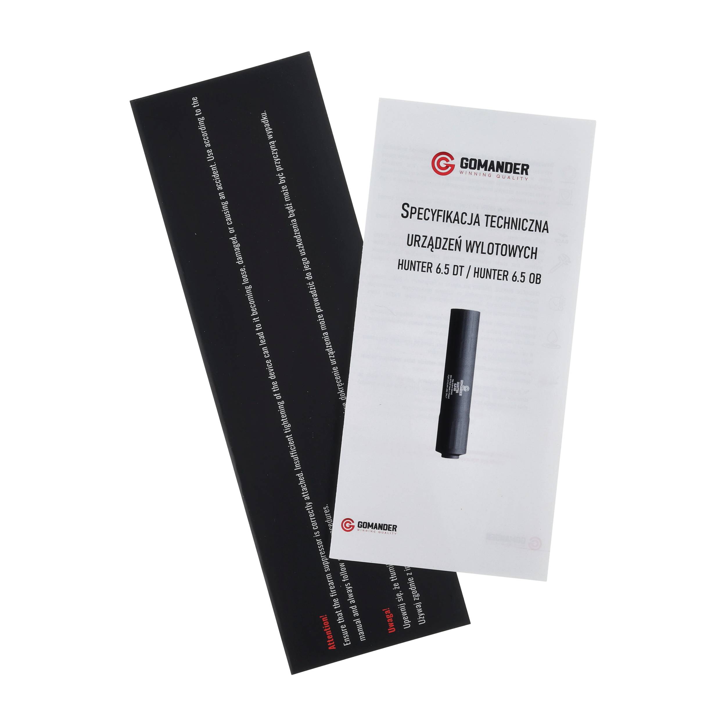 Tłumik do broni myśliwskiej Gomander Hunter 6,5 DT gen2 M15x1 czarny - obrazek 8