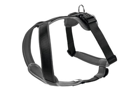 Szelki neoprenowe L 60-76 cm szaro-czarne