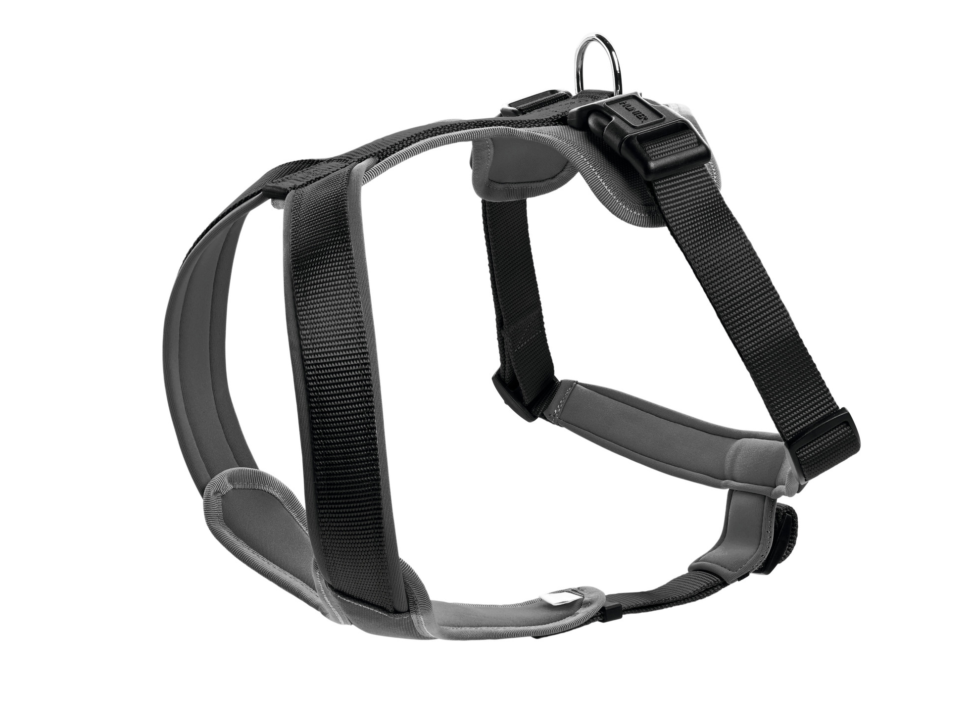 Szelki neoprenowe L 60-76 cm szaro-czarne