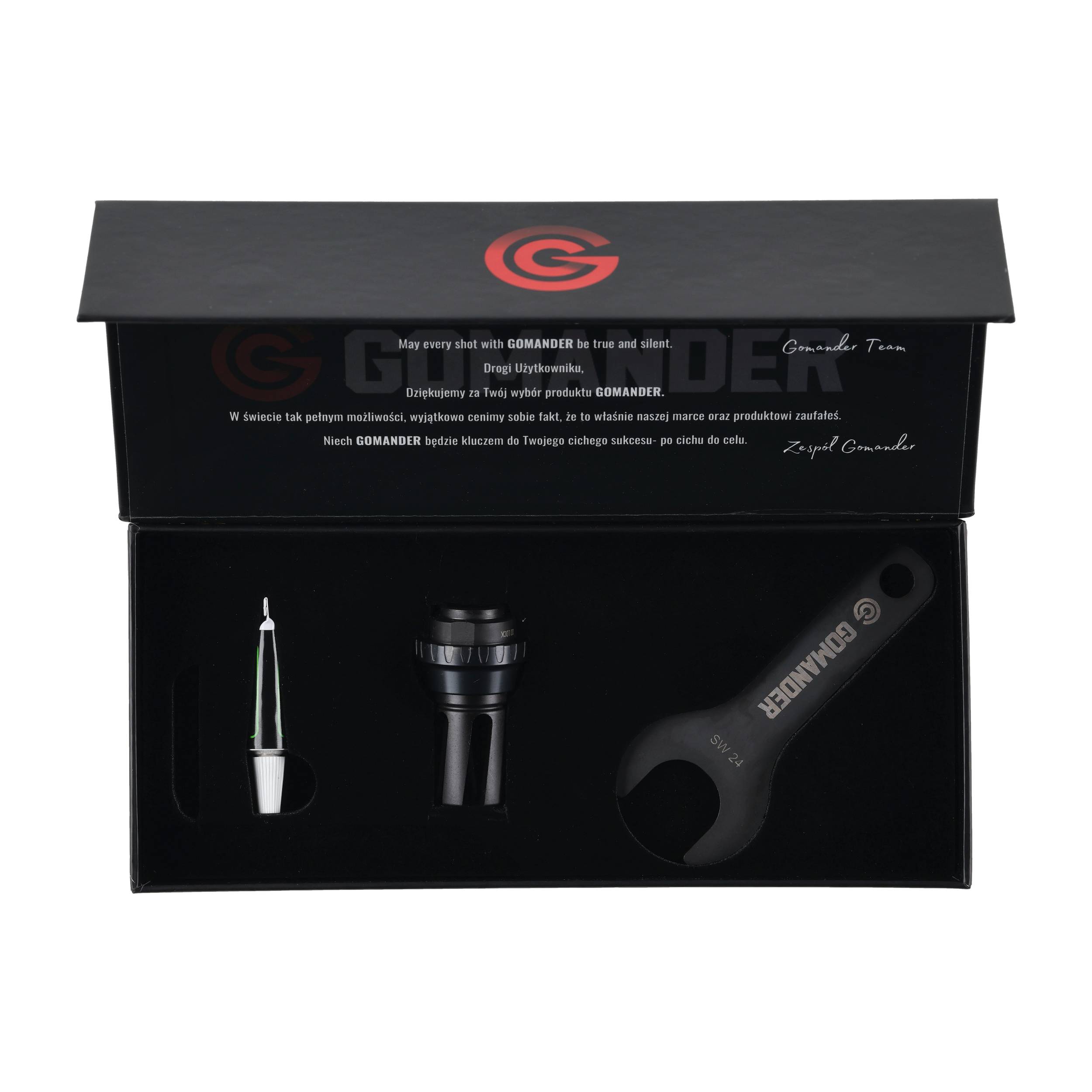 Tłumik płomienia Gomander Quadron S 7,62 M14X1 LH - obrazek 5