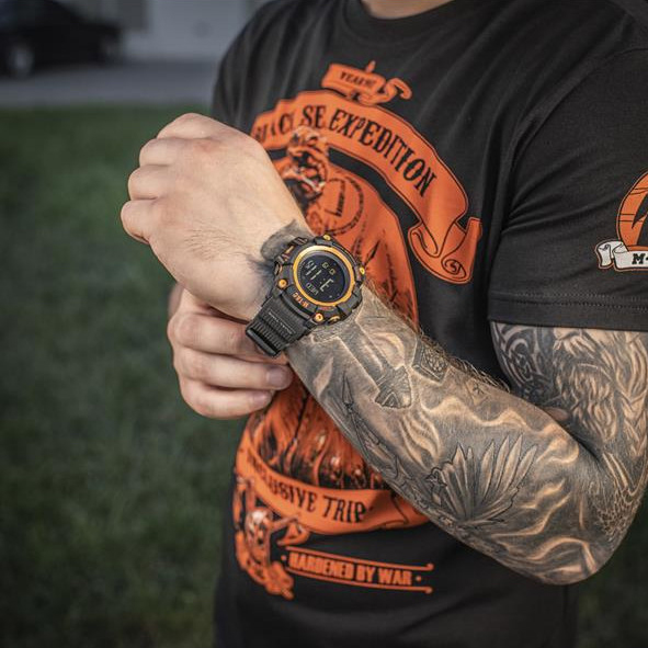 Zegarek M-Tac taktyczny Adventure czarno-pomarańczowy - obrazek 10