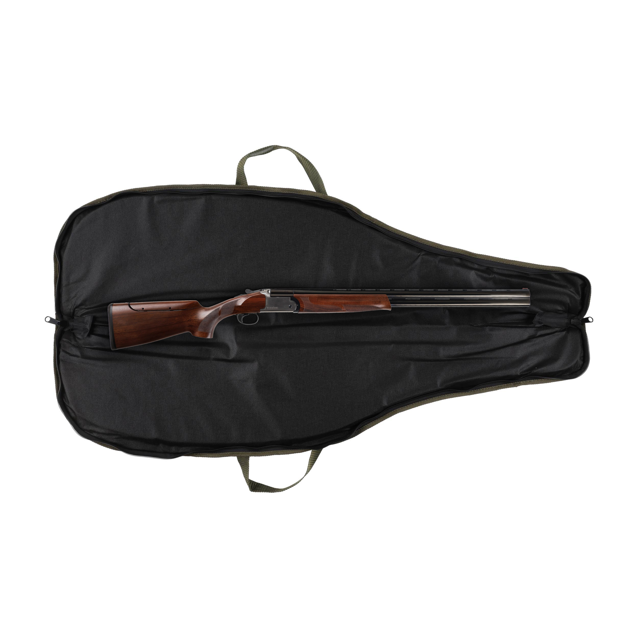 Pokrowiec na broń LPDK2KAM 03 1,25m, kolor kamuflaż leśny, haft jeleń ryczy w trawie, długa kieszeń - obrazek 3