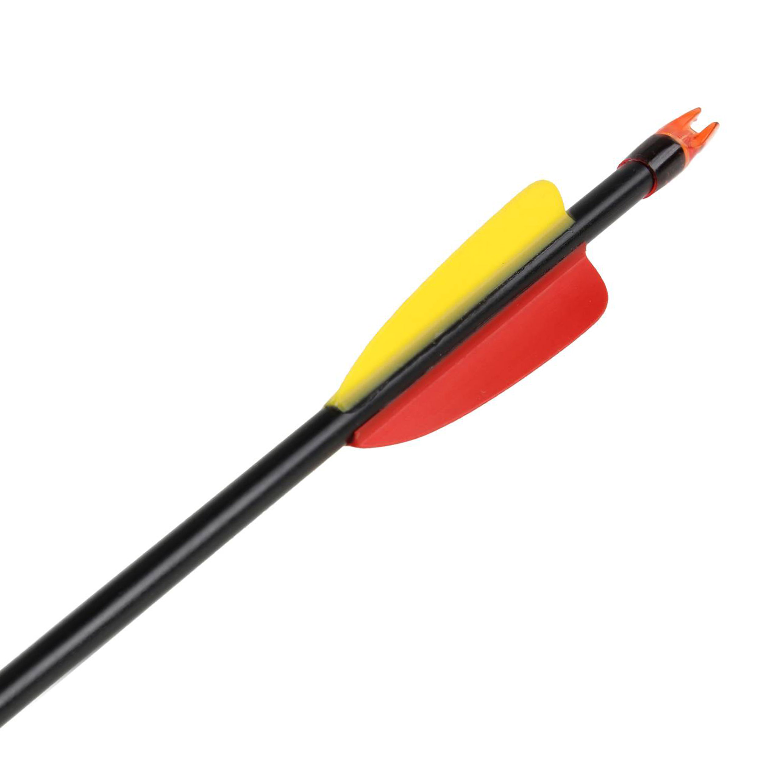 Strzała Poe Lang z włókna szklanego 30" grot tarczowy gładki czarna 5 sztuk - obrazek 3