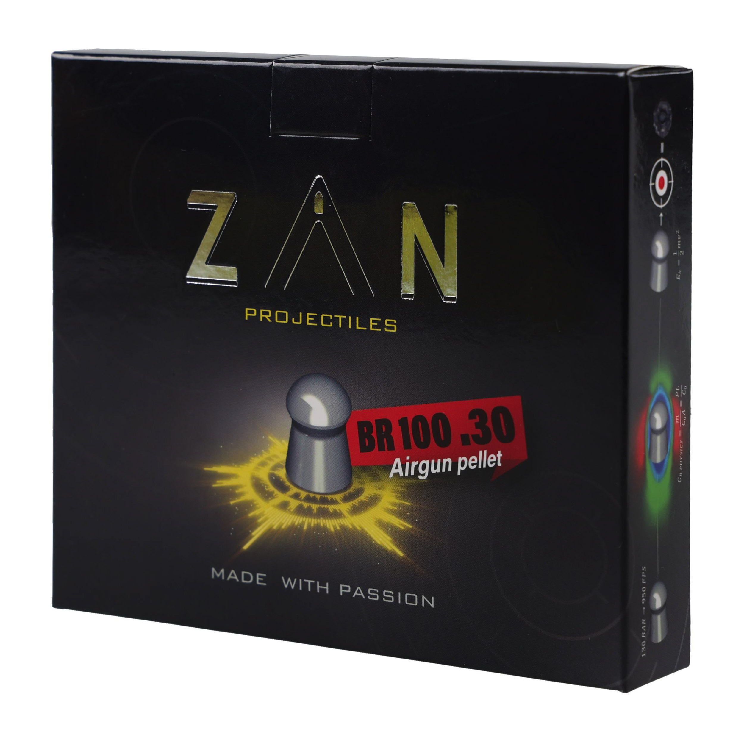 Śrut ZAN Pellet .30 (7,62mm) 56 grain (3,62grama) - 154sztuk w paczce