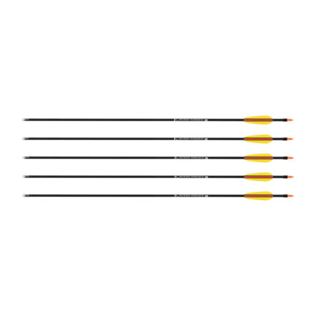 Strzała Poe Lang z włókna szklanego 28" grot tarczowy gładki 5 sztuk